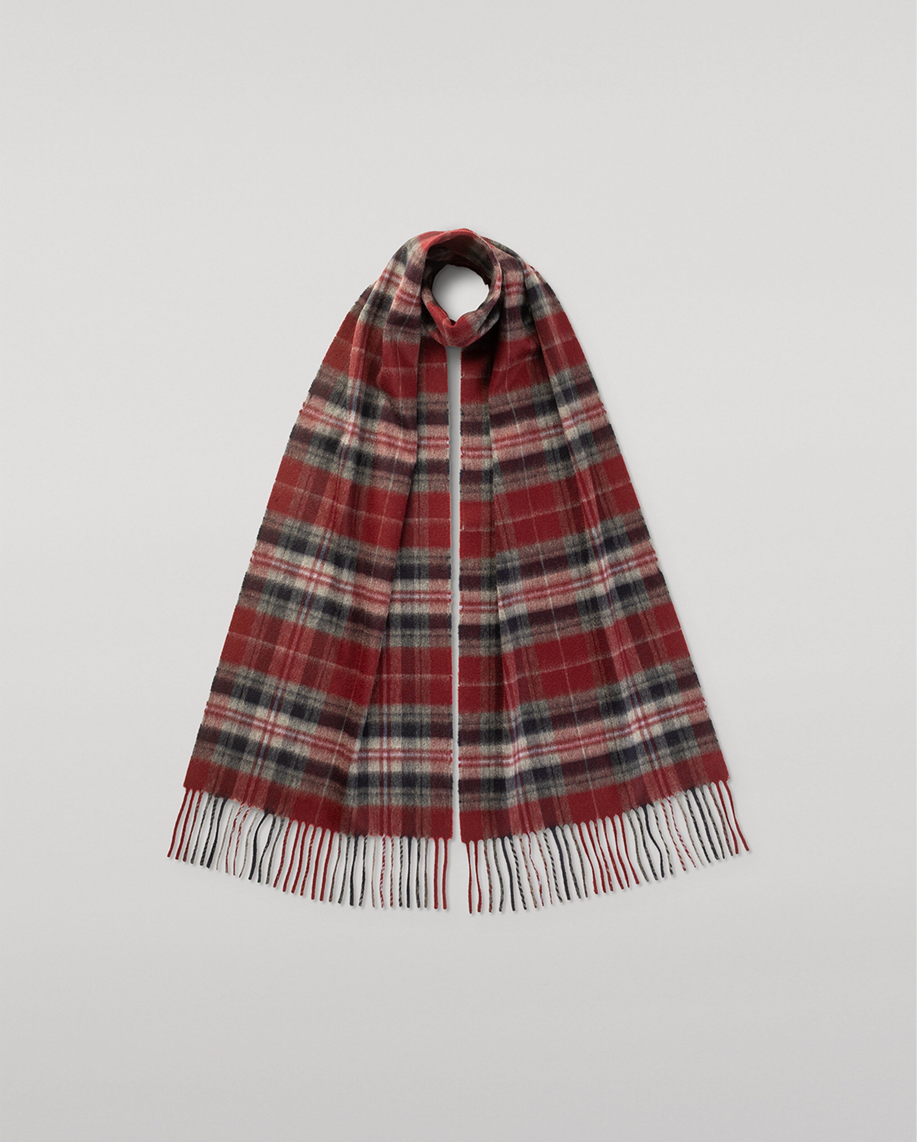 Johnstons of Elgin - Linlithgow Burgundy Cashmere Scarf