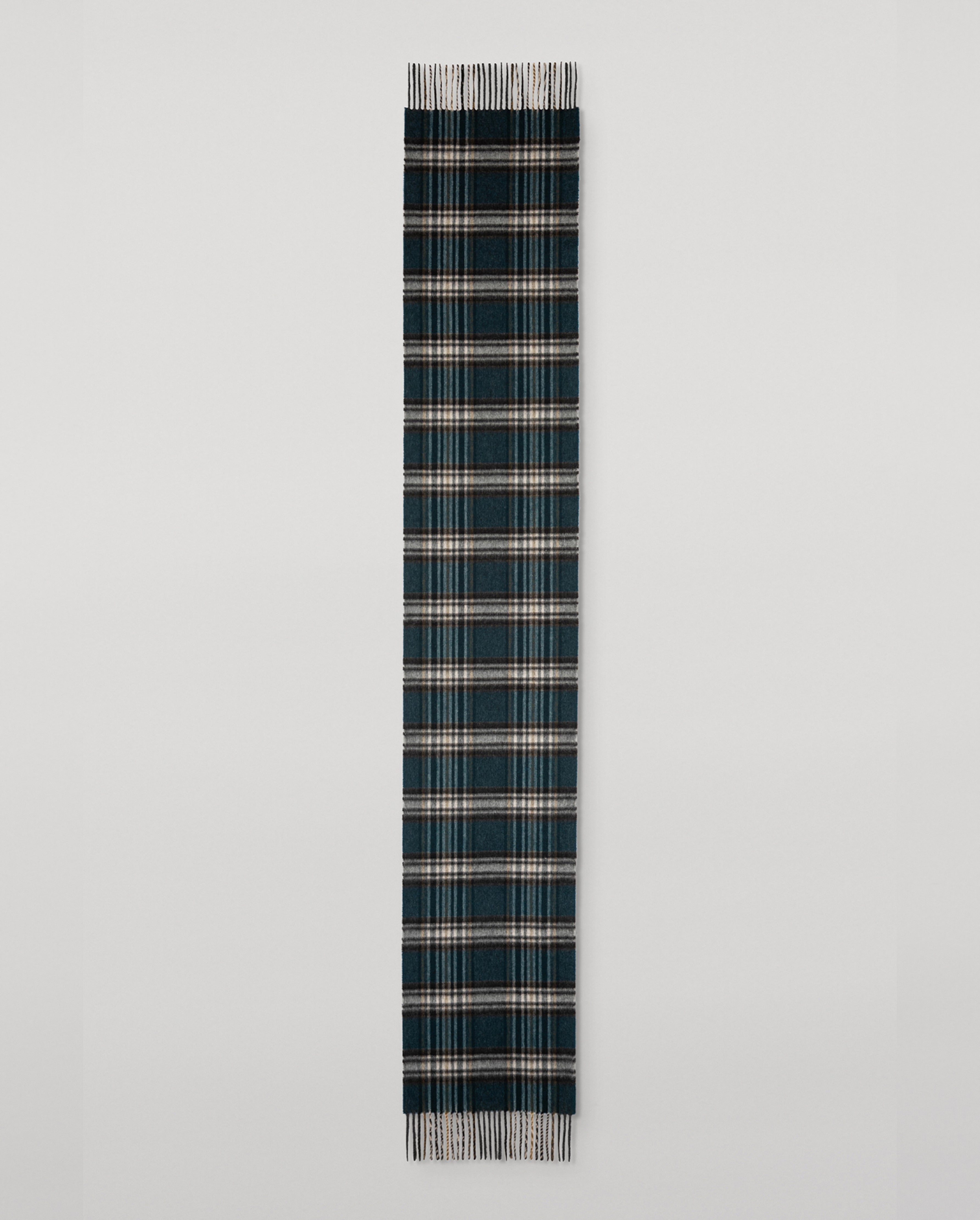 Johnstons of Elgin - Doune Bottle Green Cashmere Scarf