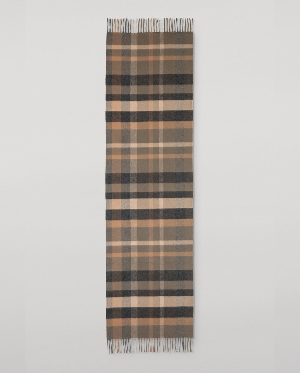Johnstons of Elgin - Tantallon Brown Cashmere Scarf