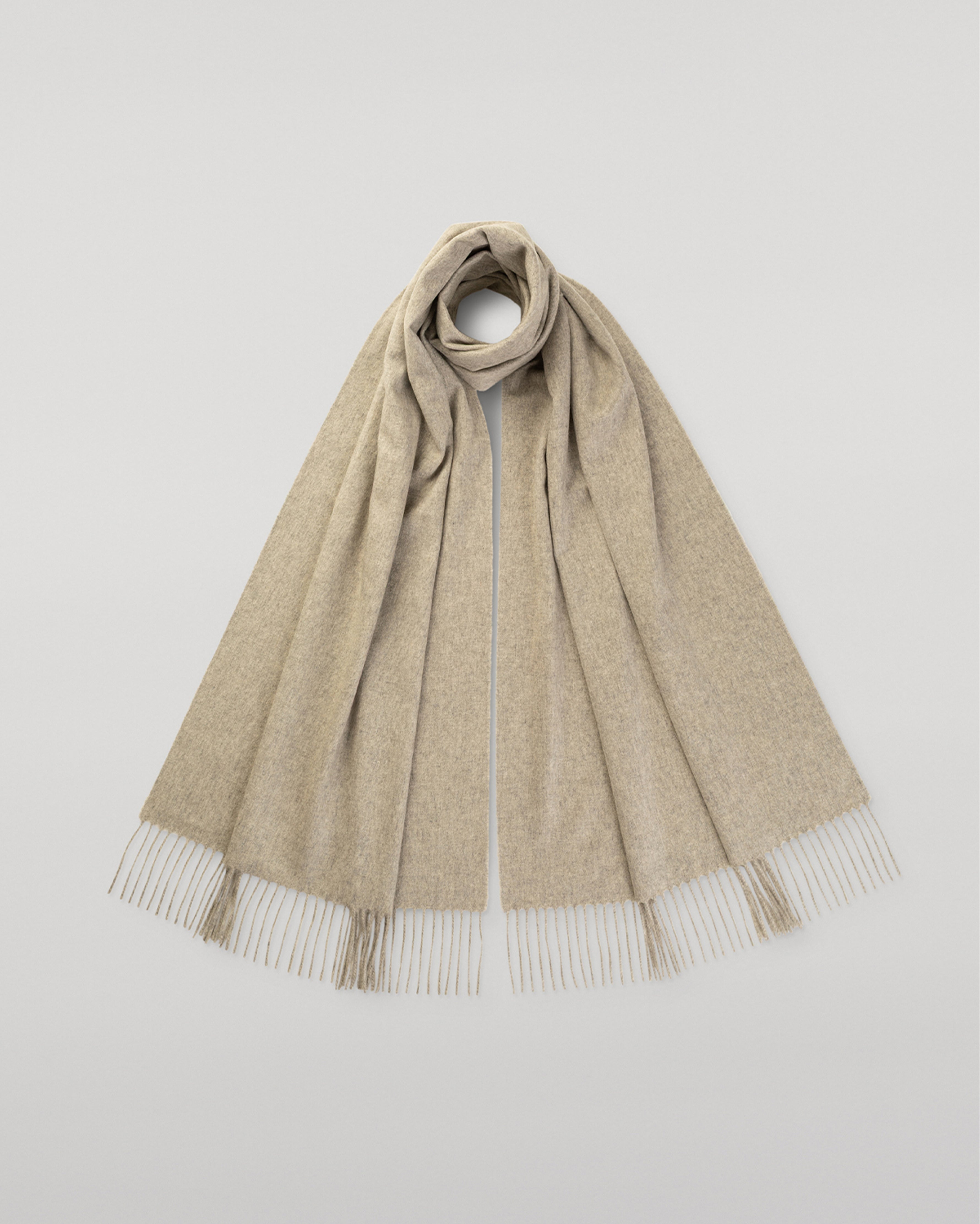 Johnstons of Elgin - Grey Recycled Cashmere Scarf