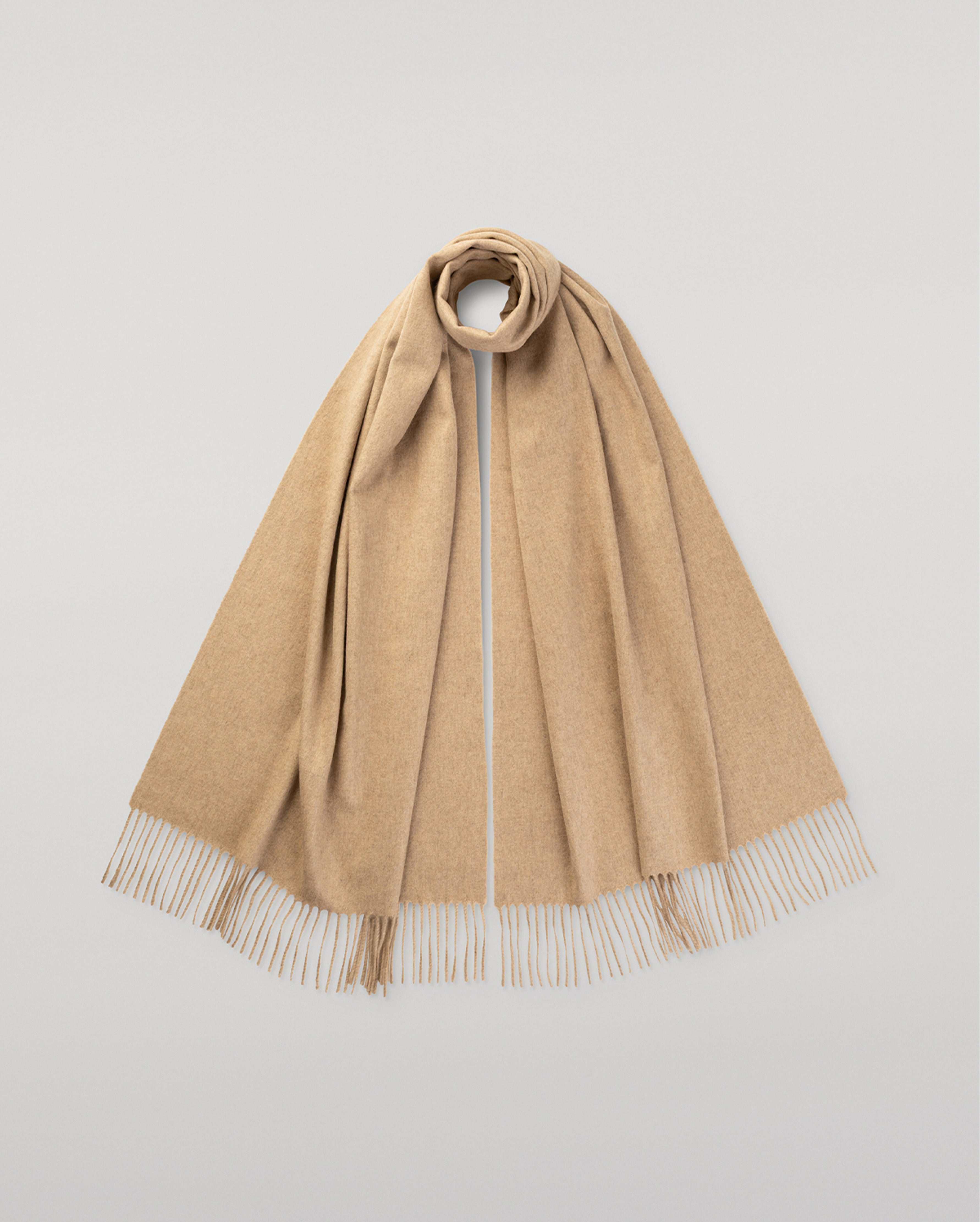 Johnstons of Elgin - Natural Recycled Cashmere Scarf