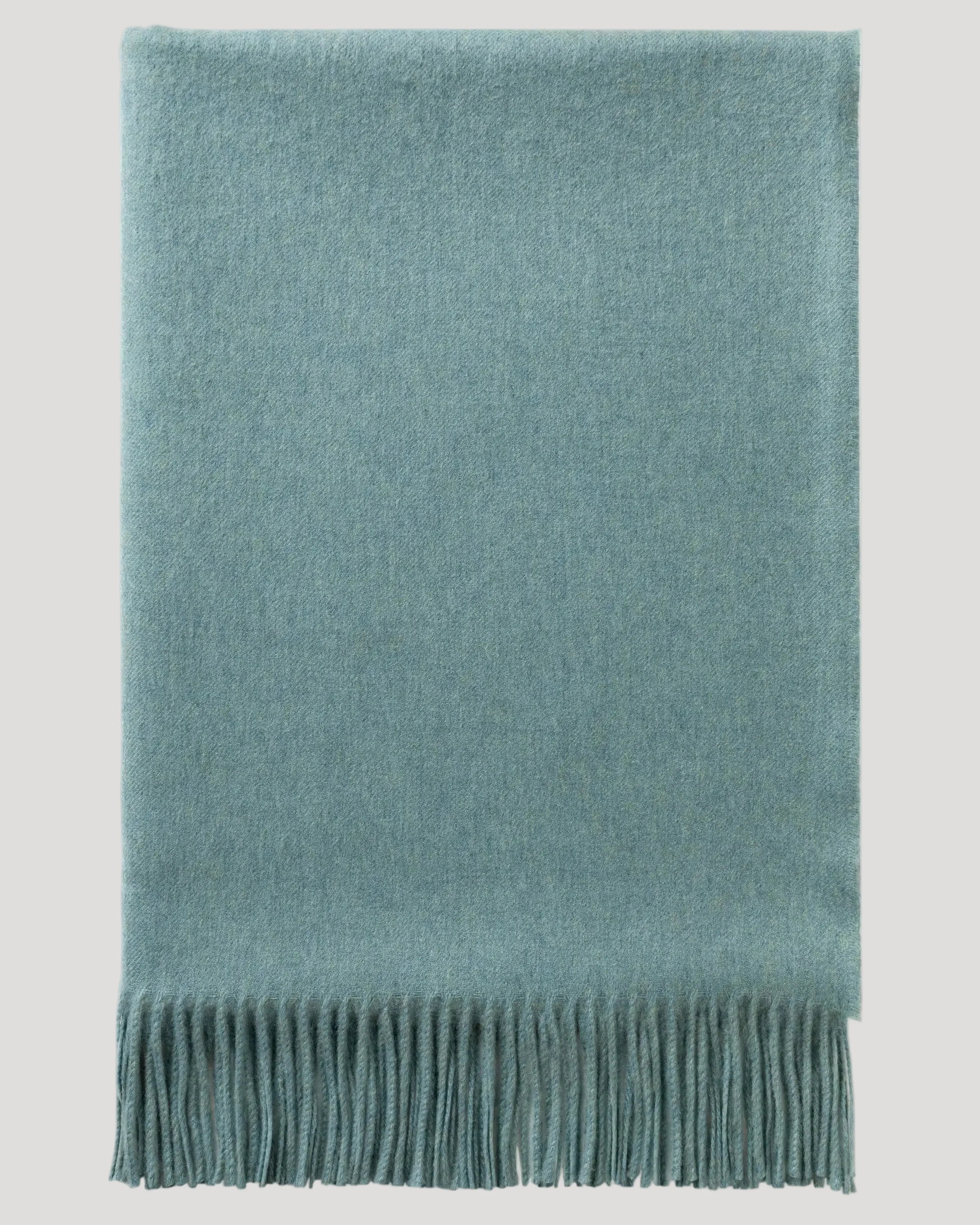 Johnstons of Elgin - Plain Cashmere Throw in Seascape