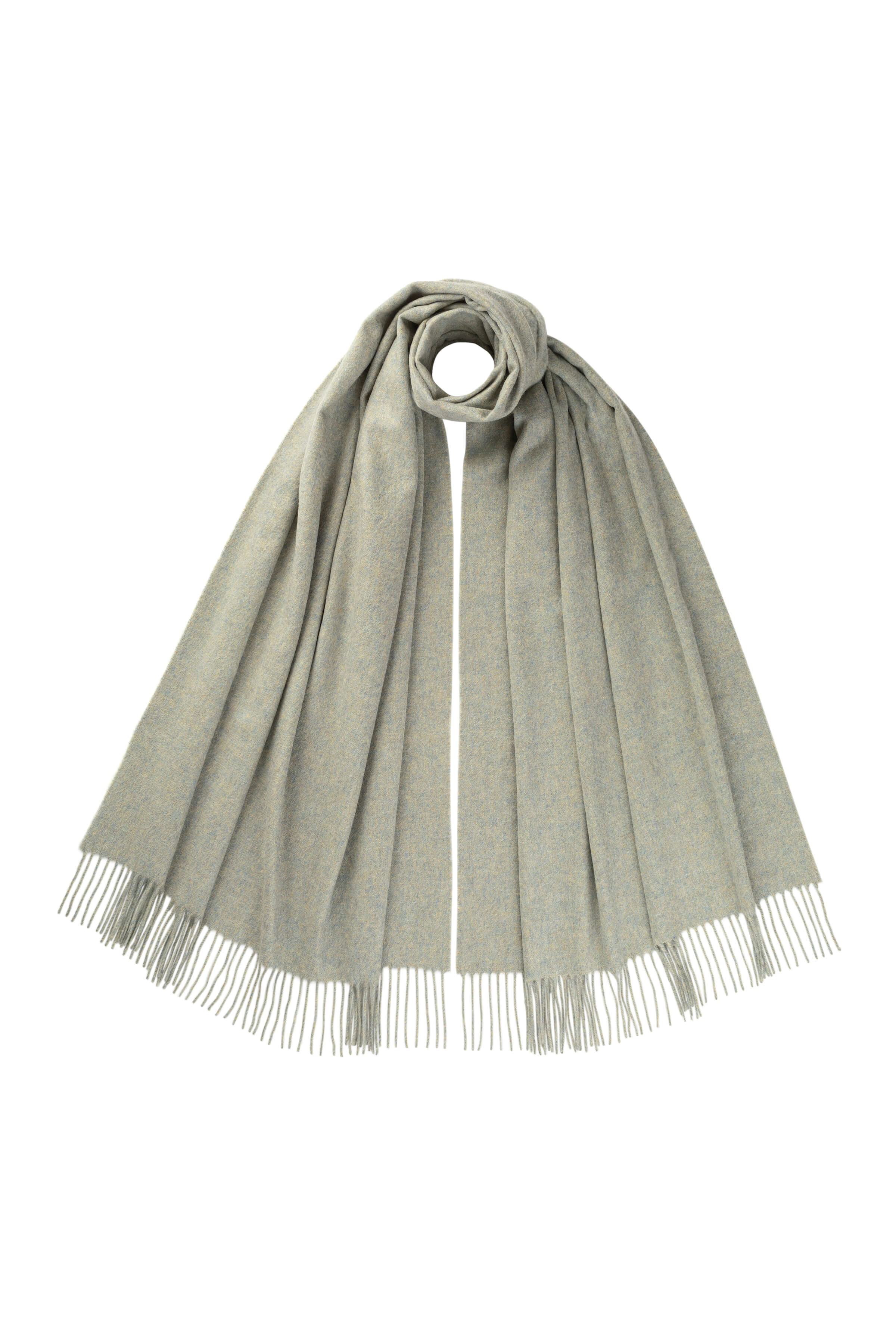 Johnstons of Elgin - Light Green Cashmere Stole