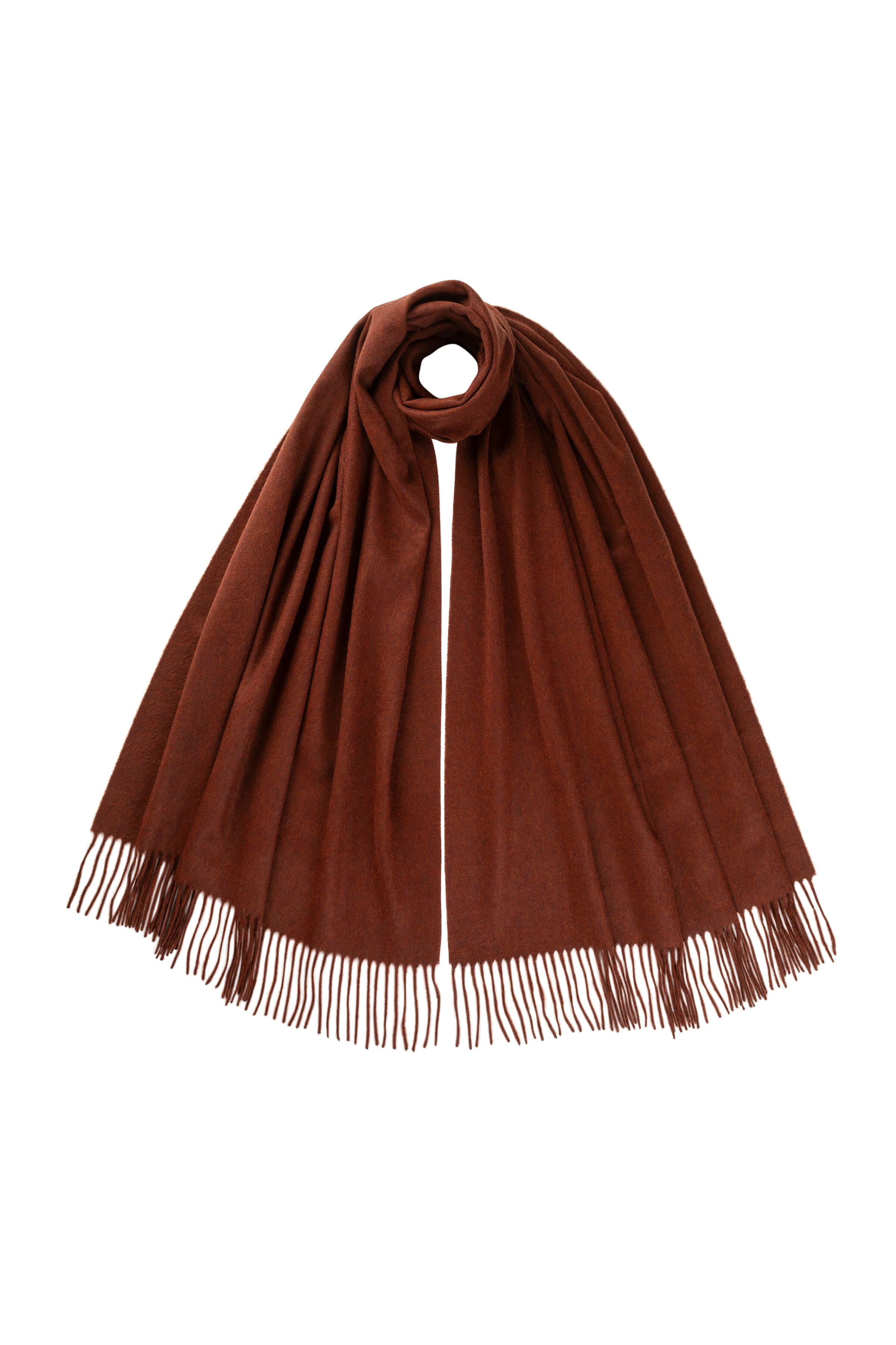 Johnstons of Elgin - Red Cashmere Stole