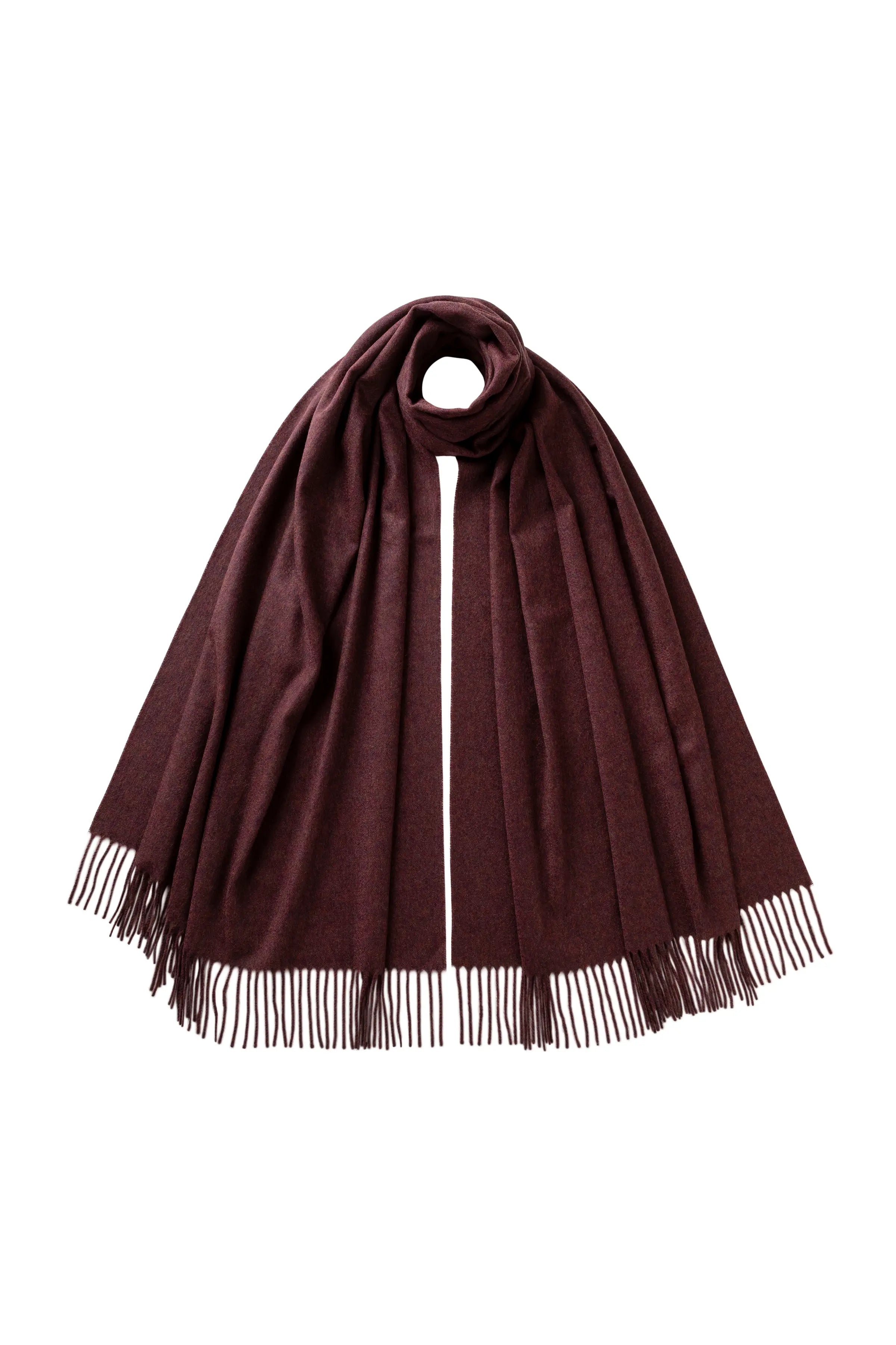 Johnstons of Elgin - Purple Cashmere Stole
