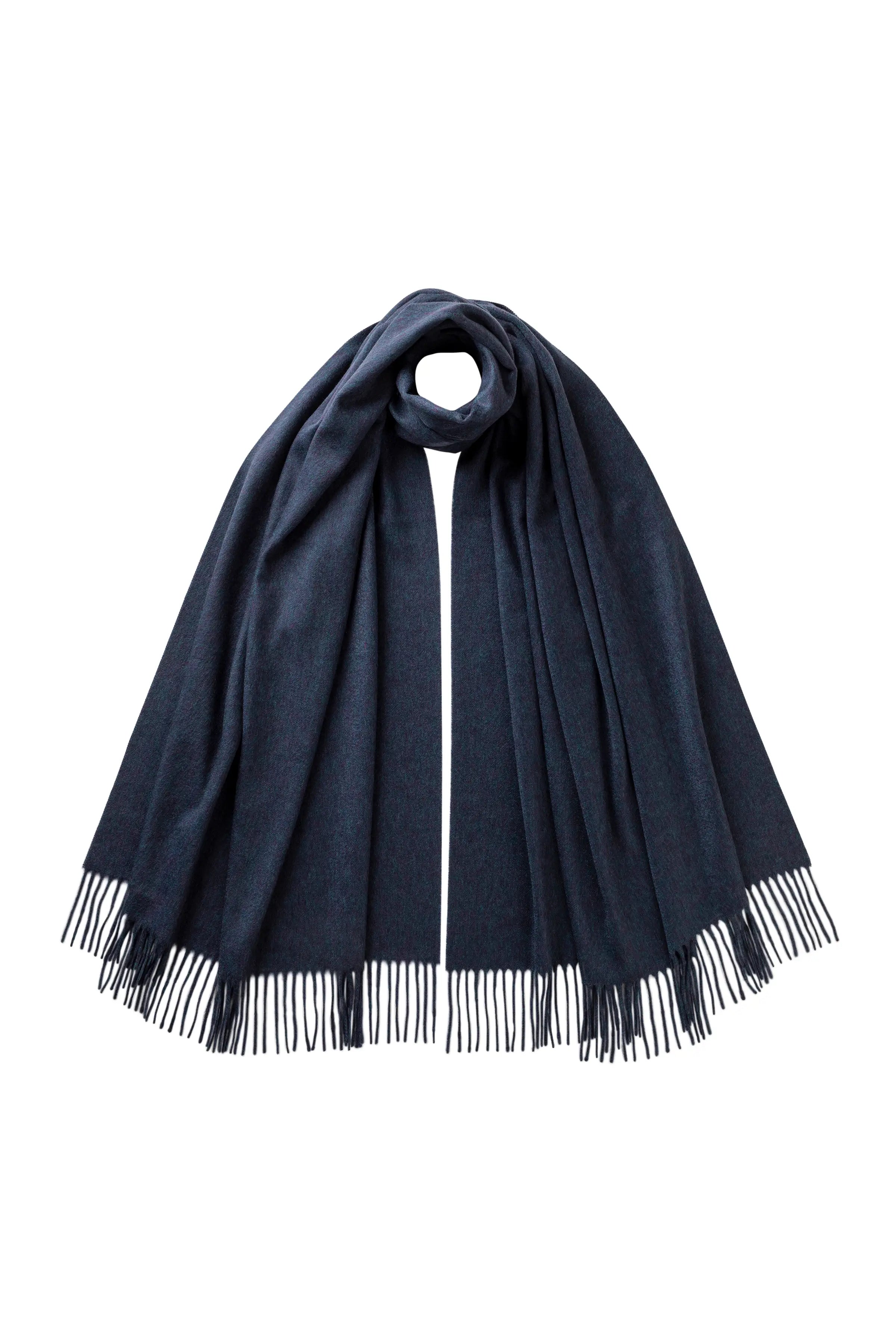 Johnstons of Elgin - Navy Cashmere Stole