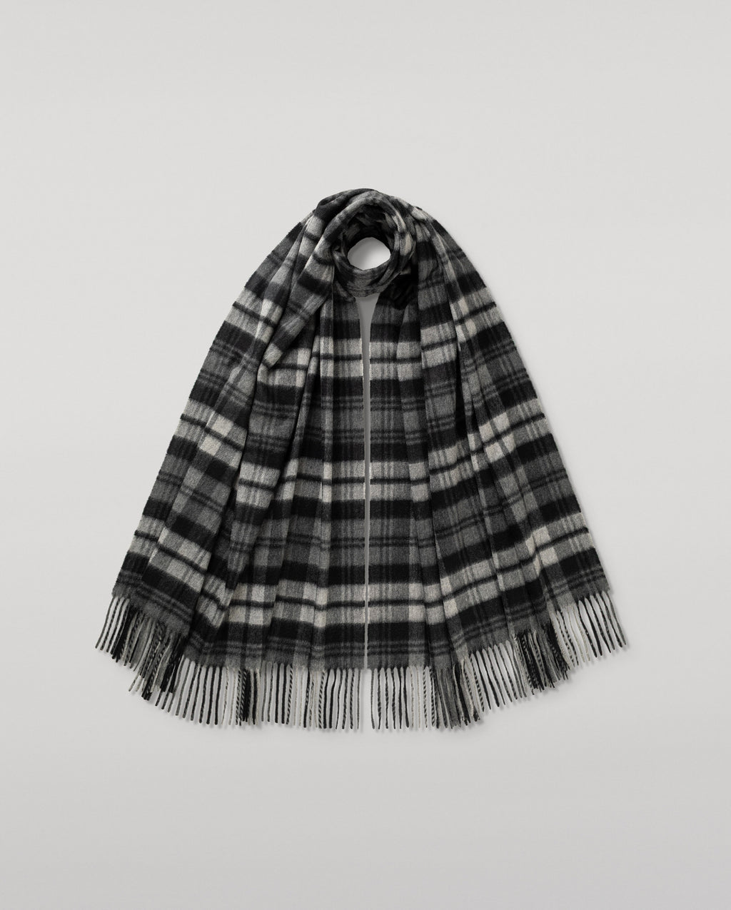 Johnstons of Elgin - Grey Watch Dress Tartan Cashmere Stole