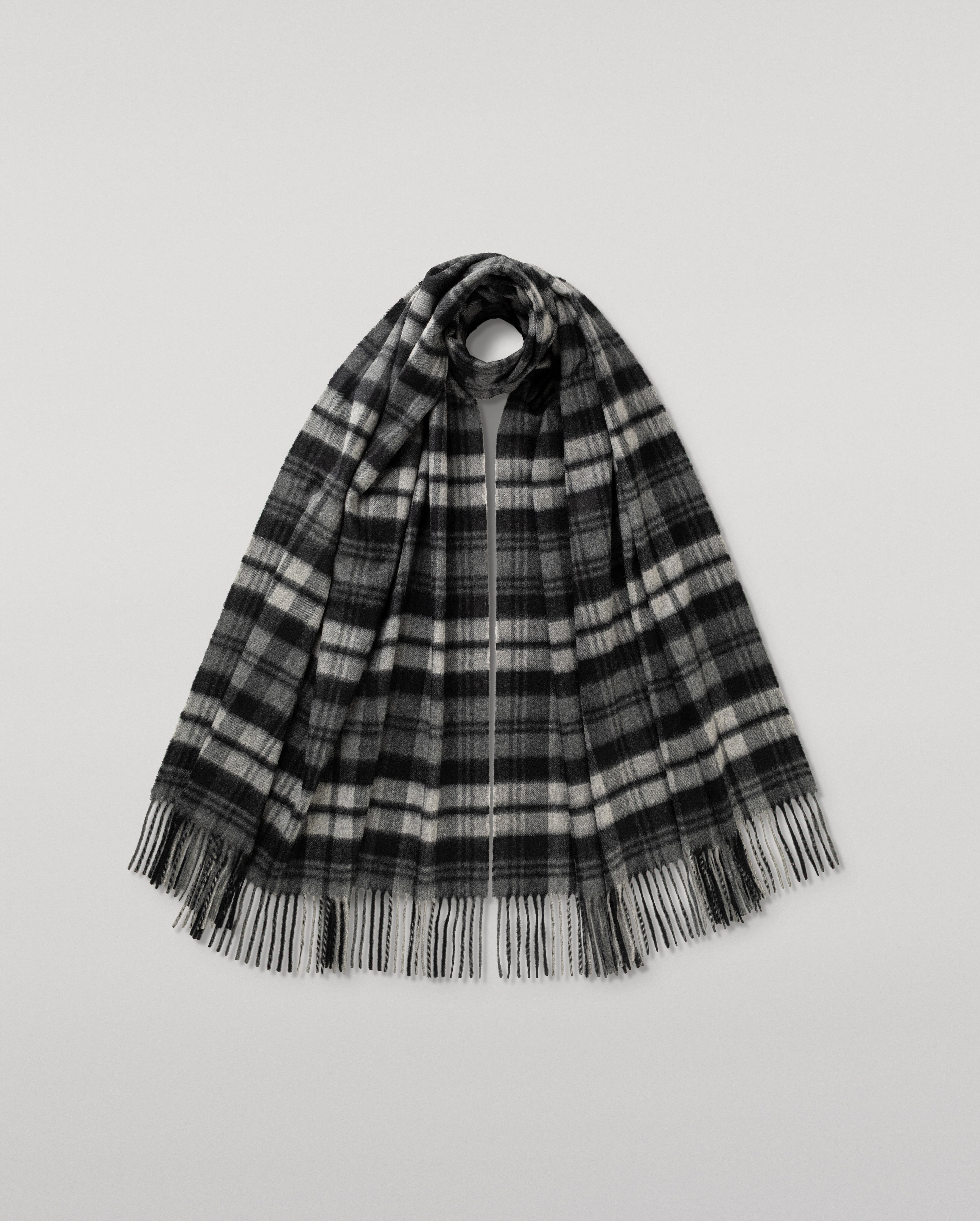 Johnstons of Elgin - Grey Watch Dress Tartan Cashmere Stole