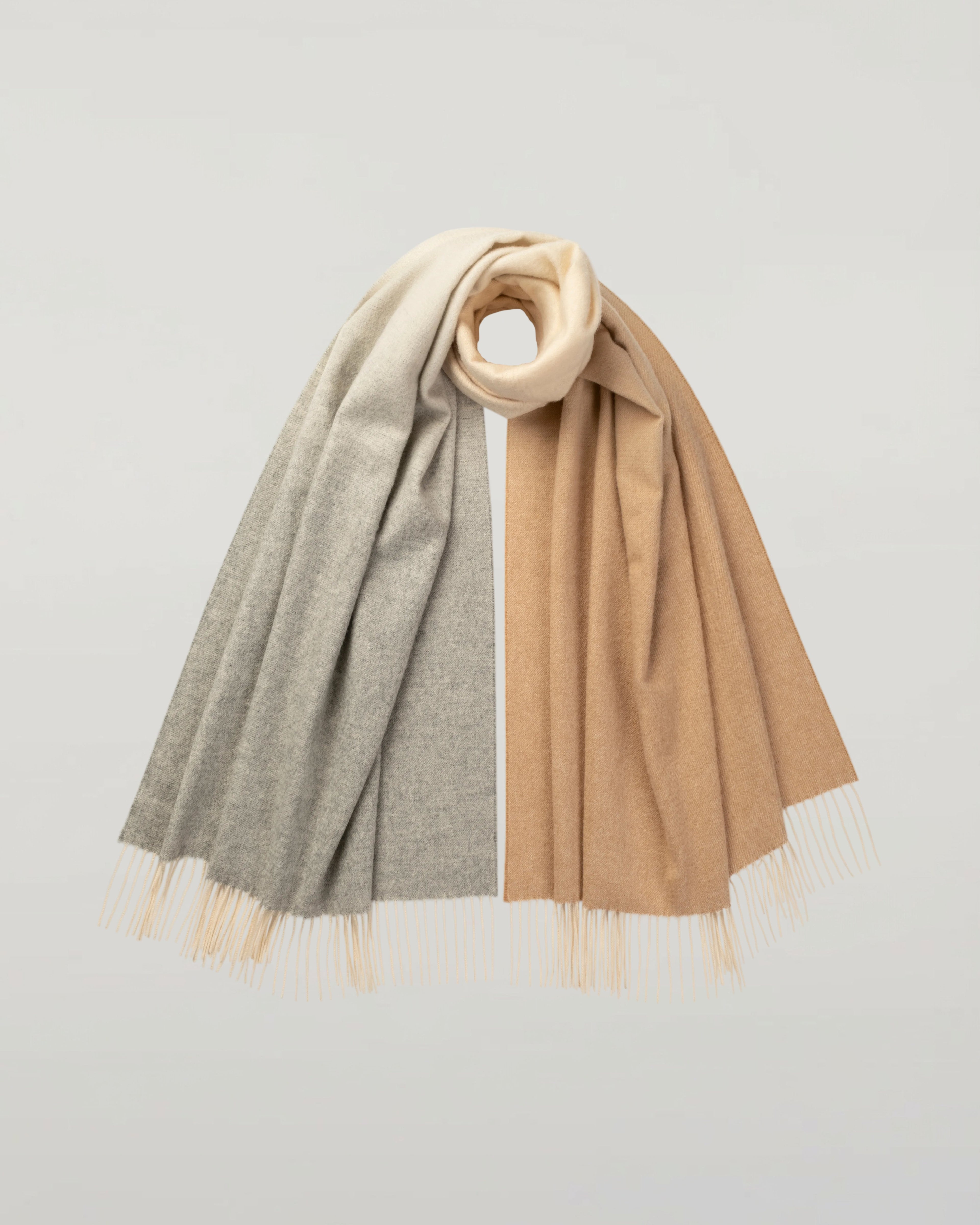 Johnstons of Elgin - Camel Ombré Cashmere Stole