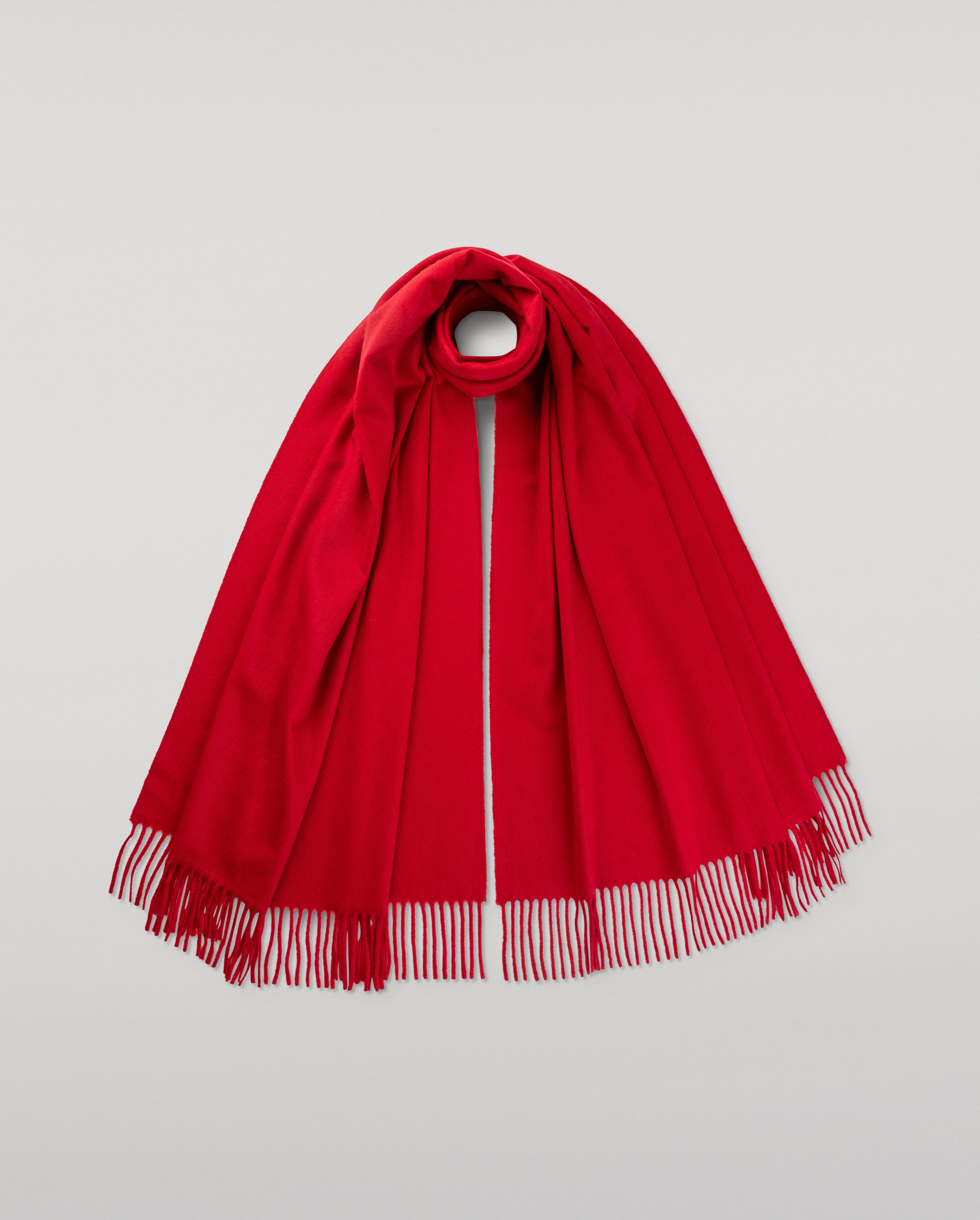 Johnstons of Elgin - Red Cashmere Stole