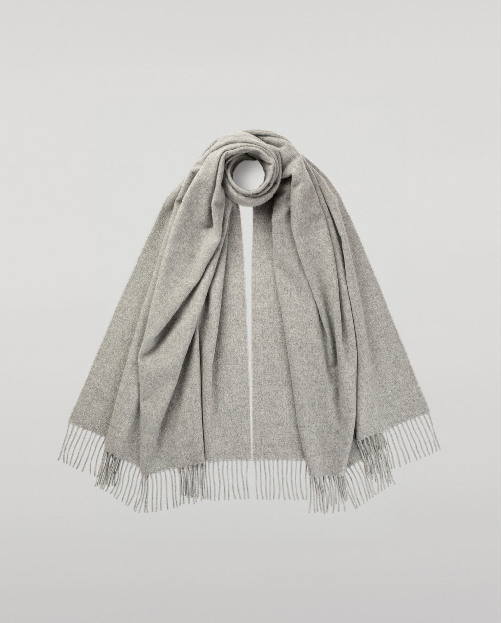 Johnstons of Elgin - Light Grey Cashmere Stole