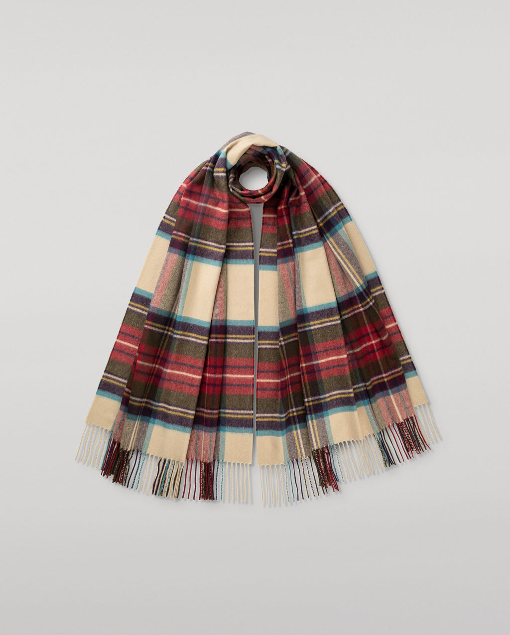 Johnstons of Elgin - Hessian Dress Stewart Tartan Cashmere Stole