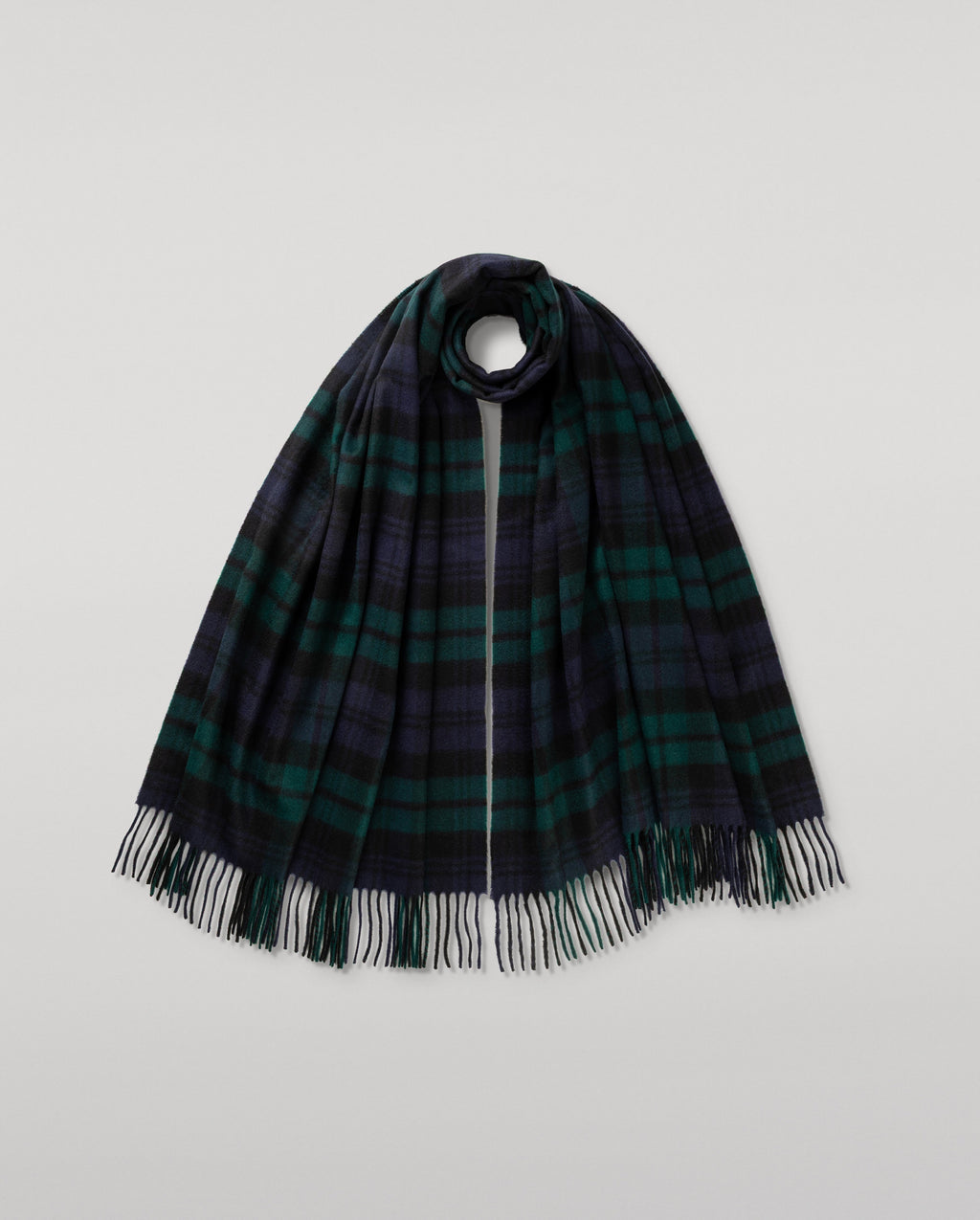 Johnstons of Elgin - Black Watch Tartan Cashmere Stole