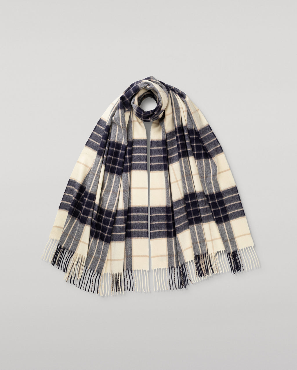 Johnstons of Elgin - Knockmore Tartan Cashmere Stole
