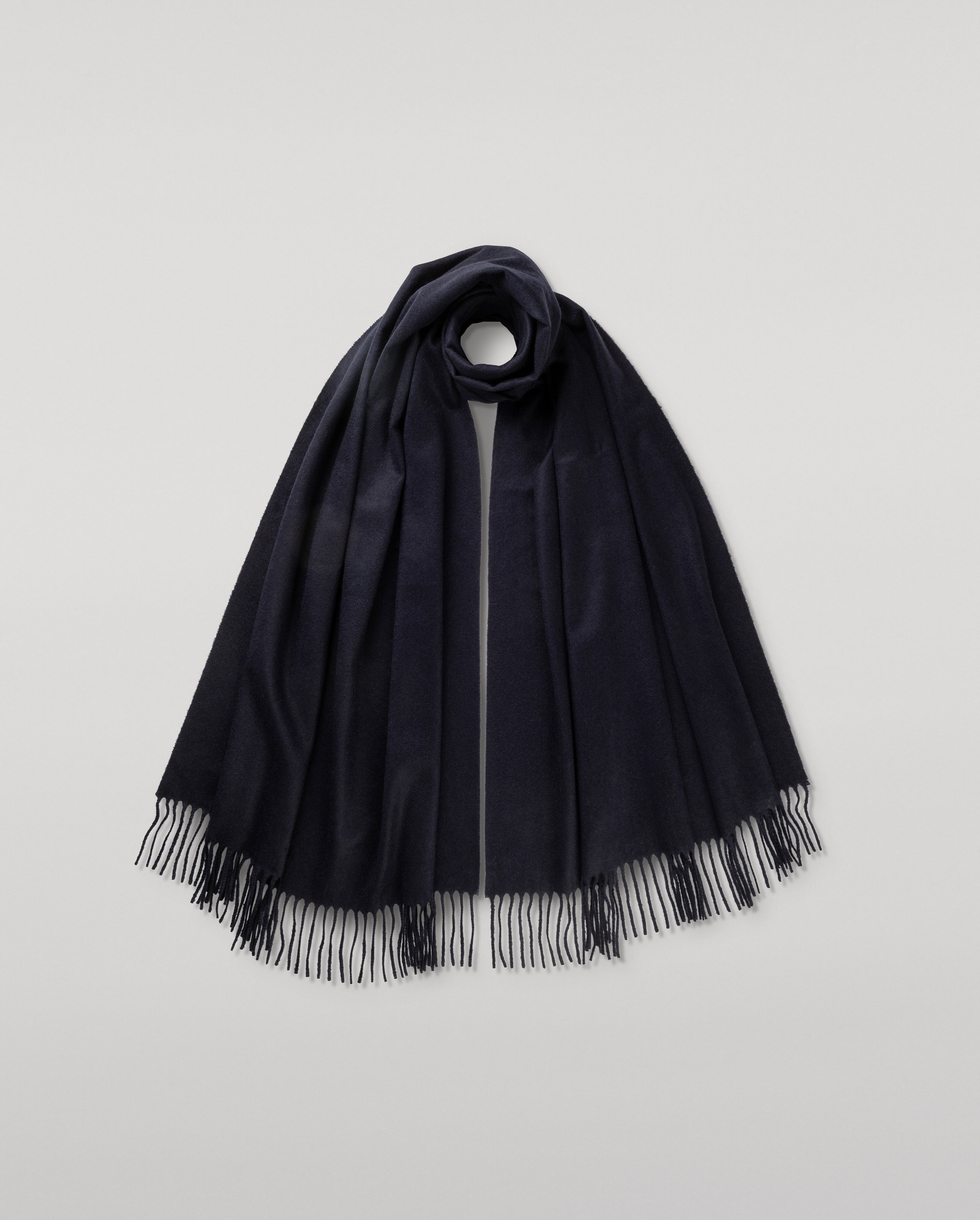 Johnstons of Elgin - Dark Navy Cashmere Stole