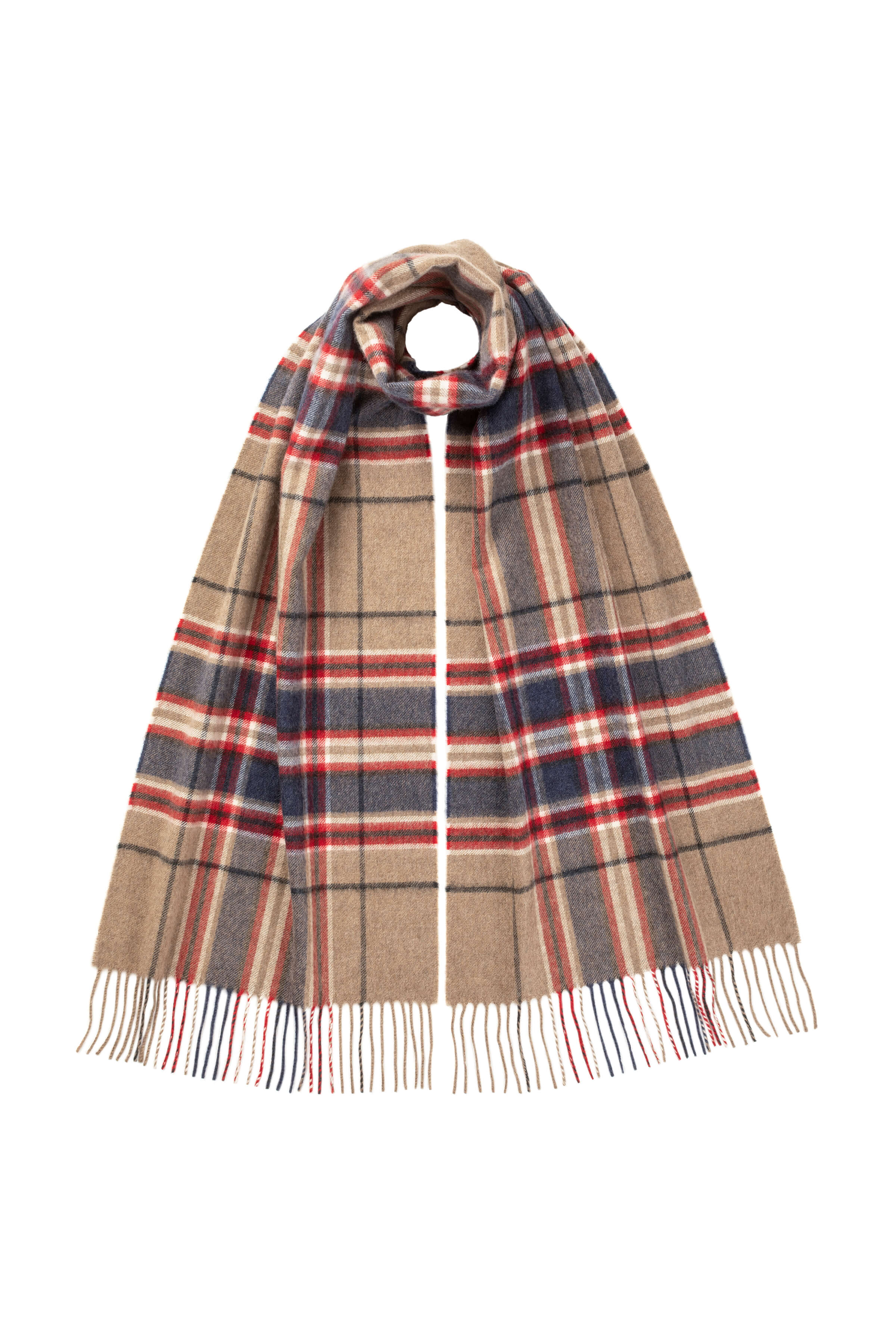 Johnstons of Elgin - MacFarlane Tartan Wide Cashmere Scarf