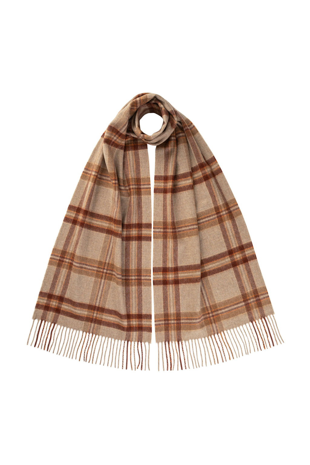 Johnstons of Elgin - Wide Cashmere Tweed Scarf