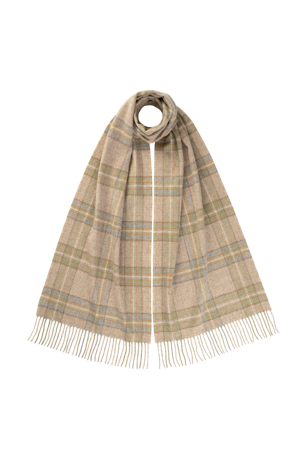 Johnstons of Elgin - Wide Cashmere Tweed Scarf