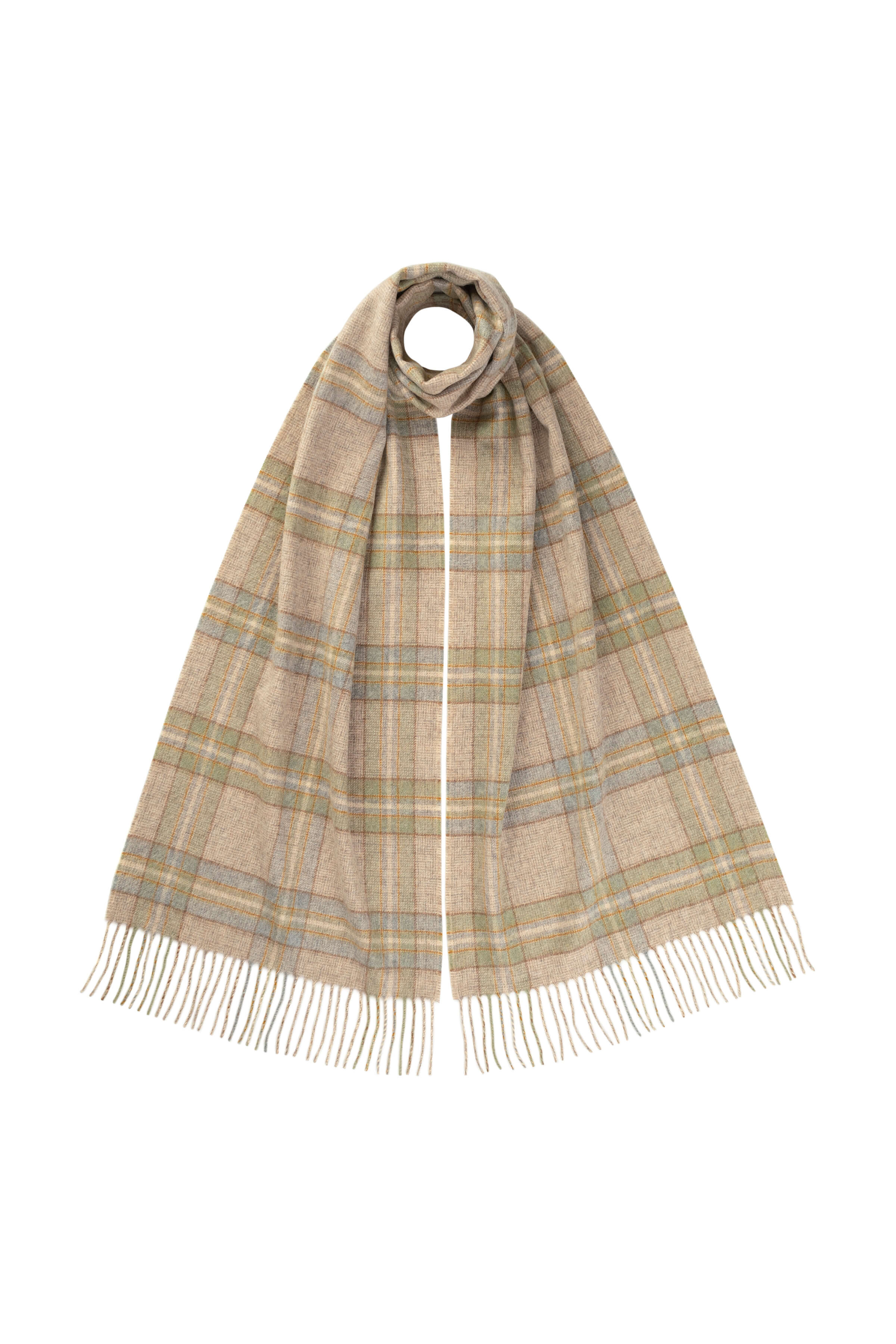 Johnstons of Elgin - Wide Cashmere Tweed Scarf