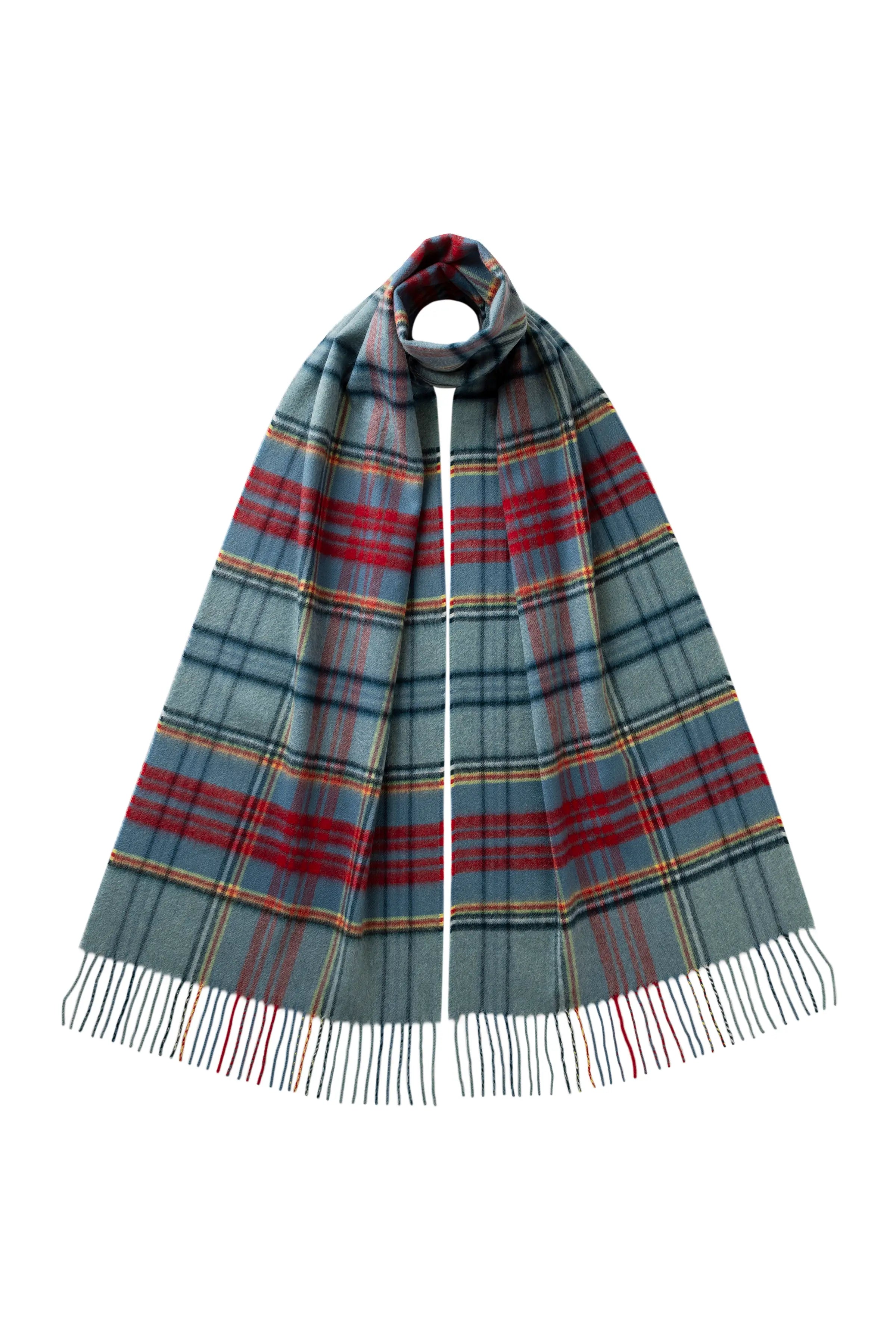 Johnstons of Elgin - Anderson Tartan Wide Cashmere Scarf