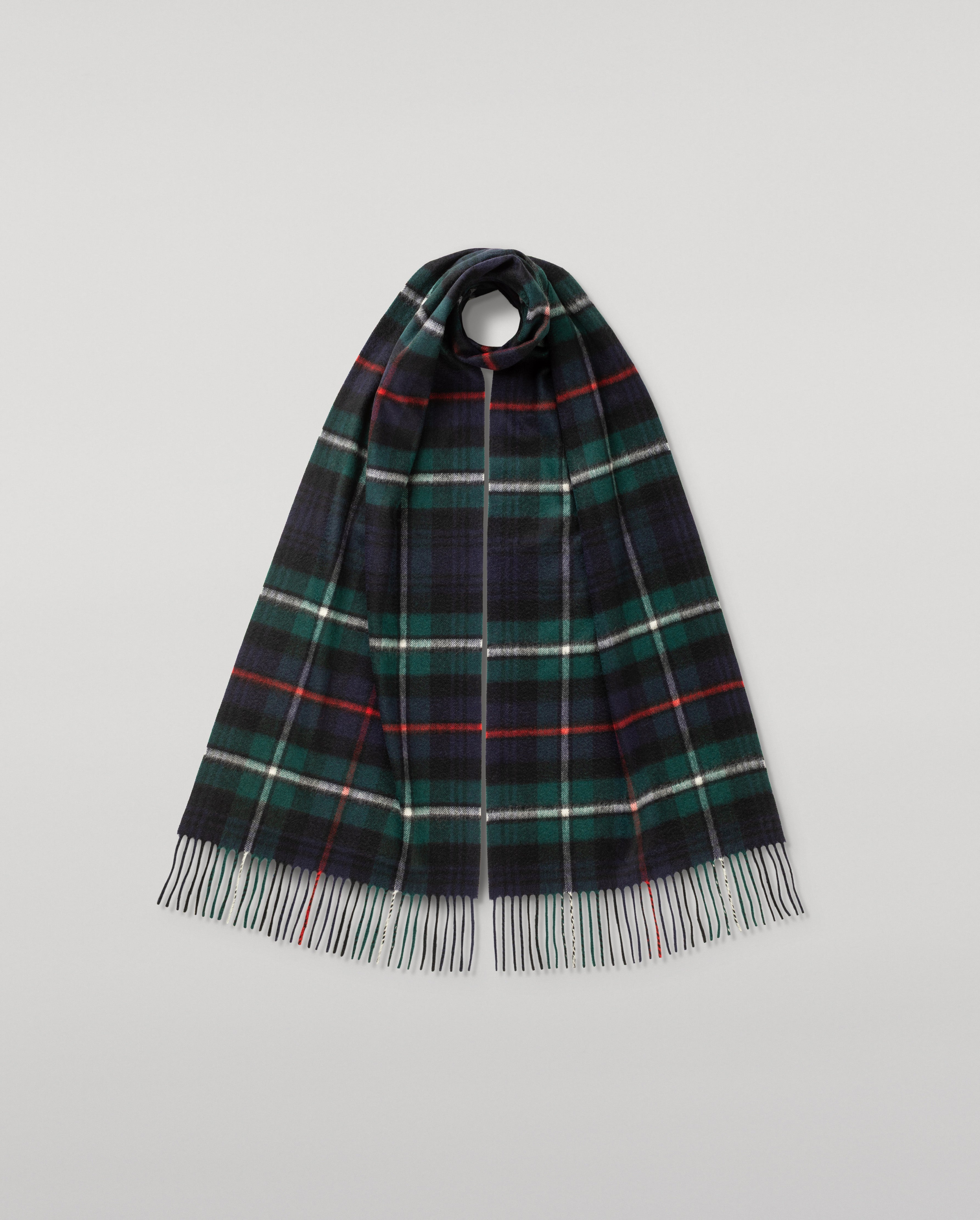 Johnstons of Elgin - MacKenzie Tartan Wide Cashmere Scarf