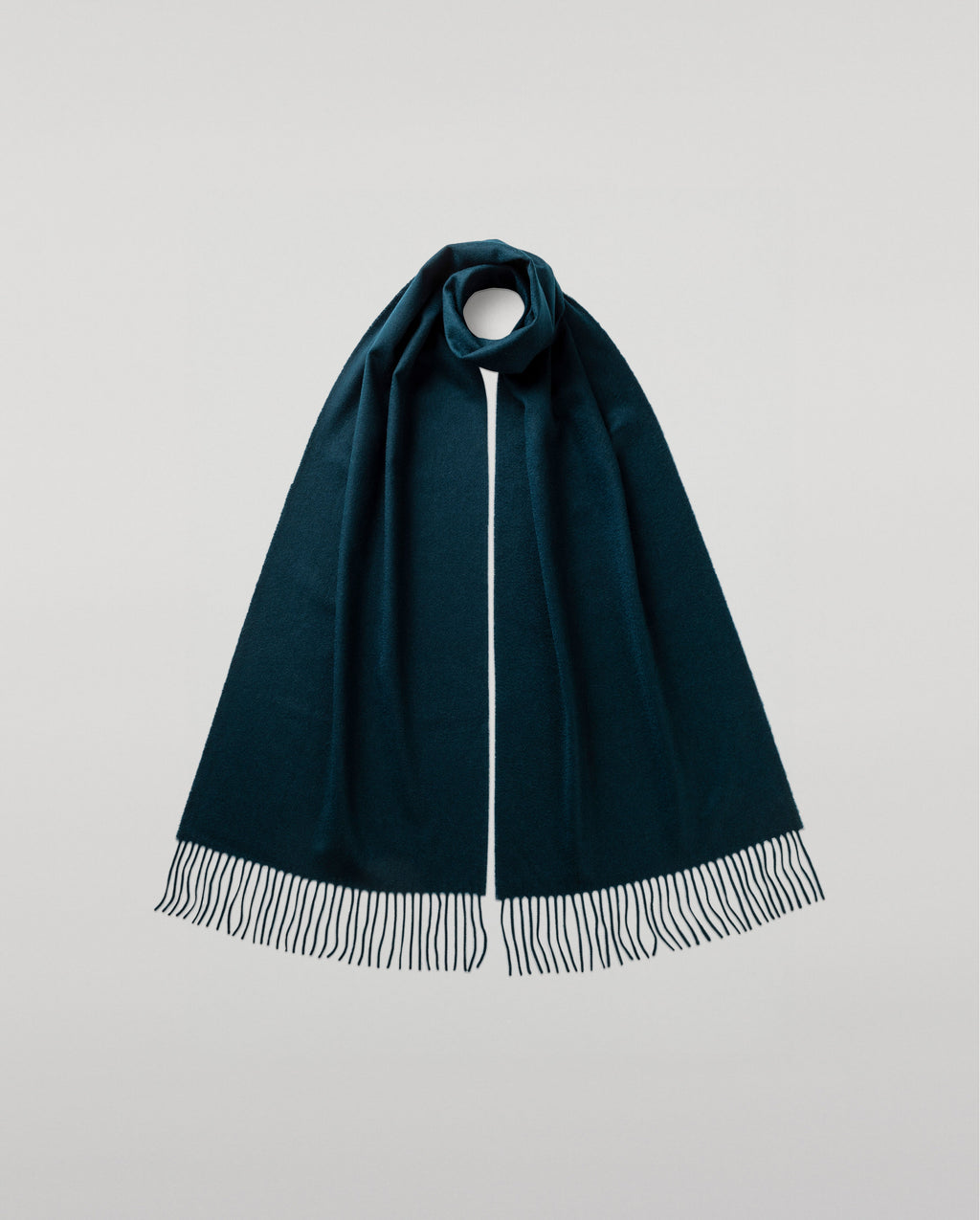 Johnstons of Elgin - Bottle Green Wide Cashmere Scarf