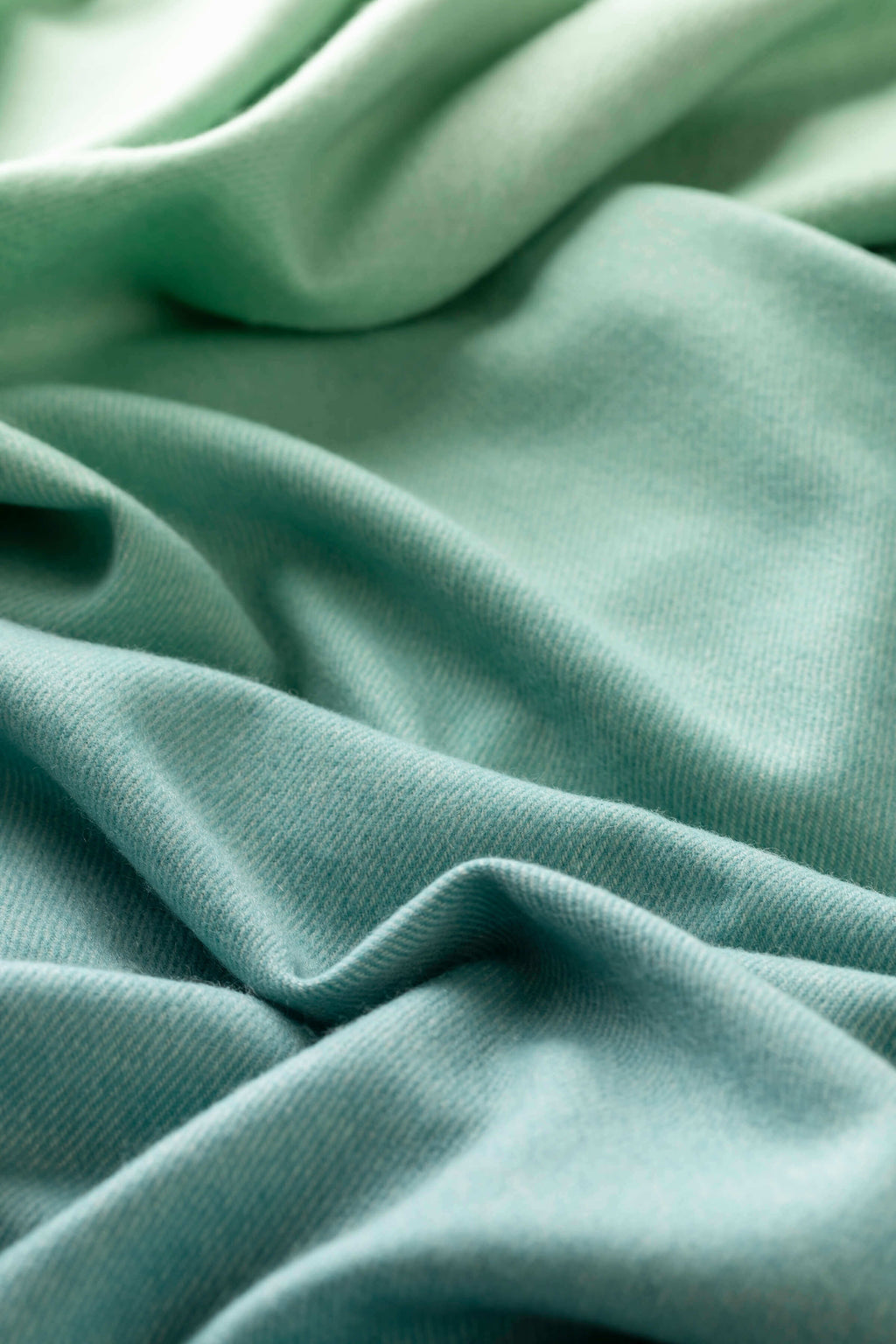 Johnstons of Elgin - Ombré Green Cashmere Stole