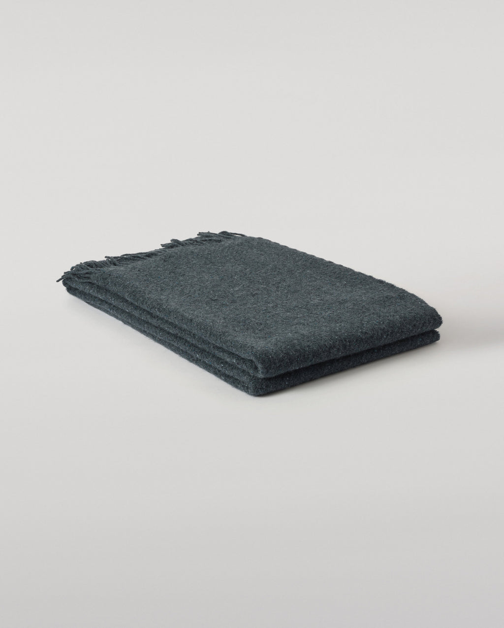 Johnstons of Elgin - Lofty Twill Blue Cashmere Throw
