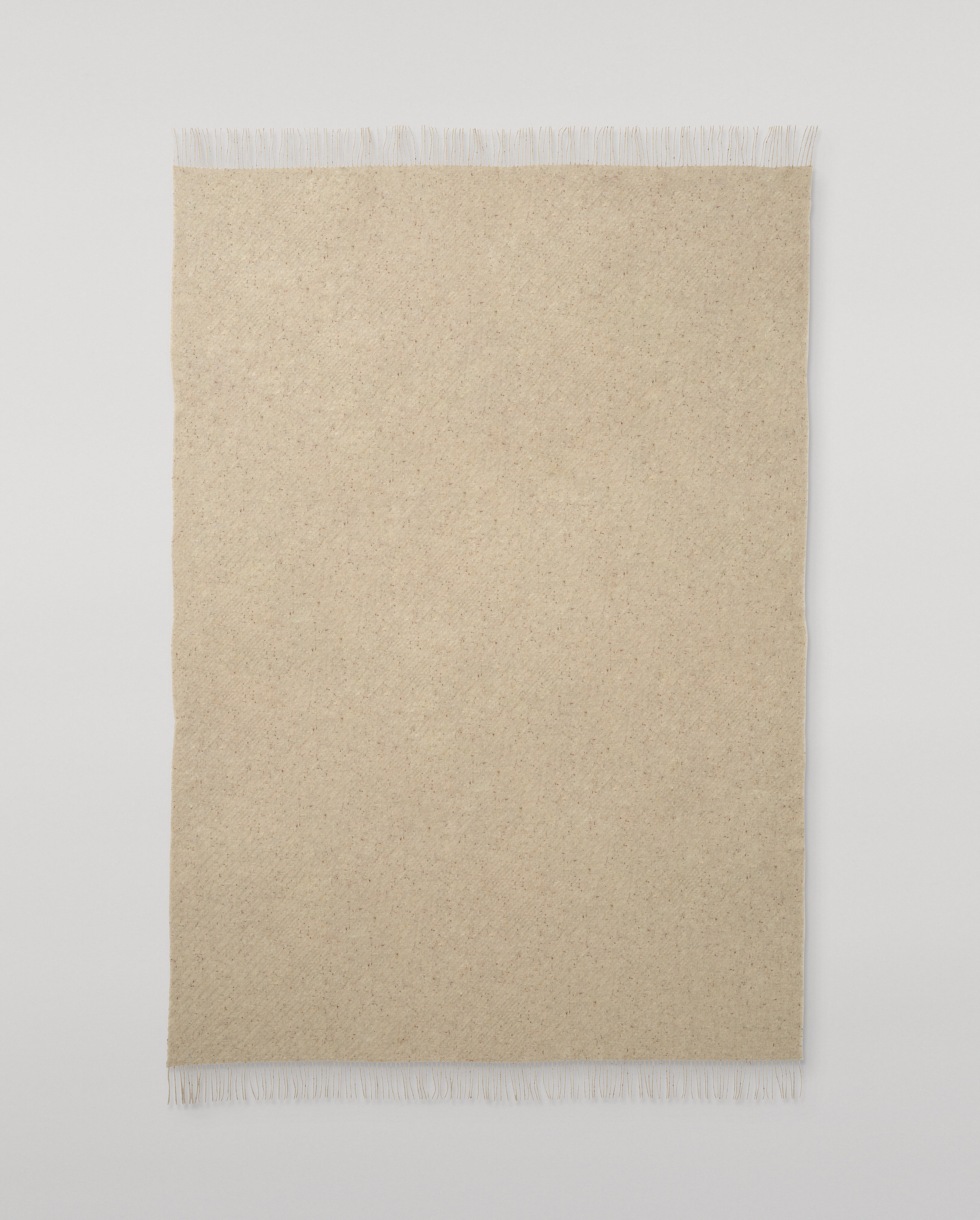 Johnstons of Elgin - Lofty Twill Cream Cashmere Throw