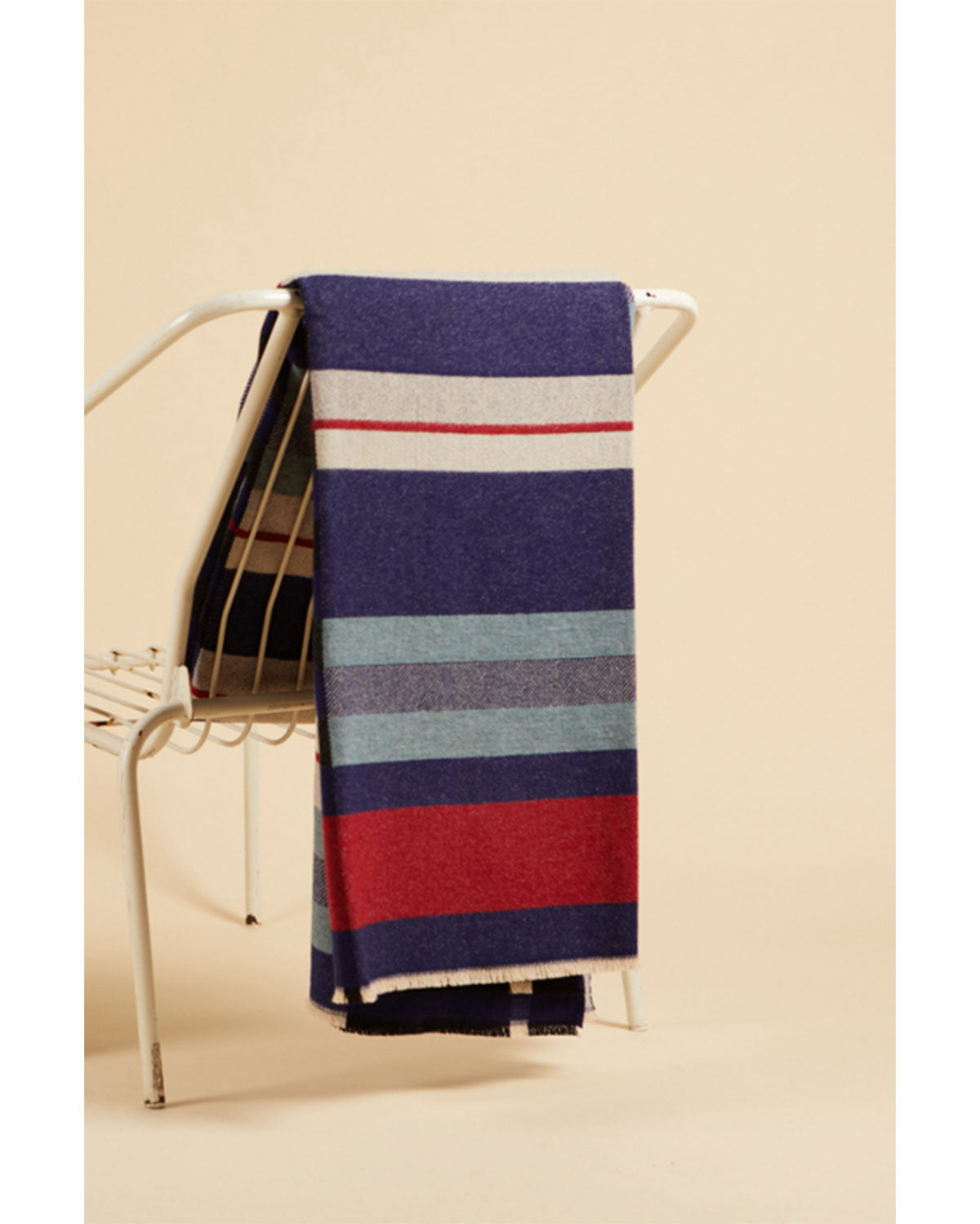 Lostine - Indigo Lambswool Stölzl Throw