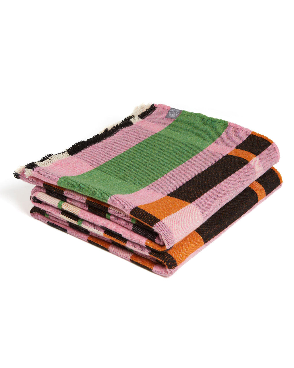 Lostine - Nougat Lambswool Stölzl Throw - Large