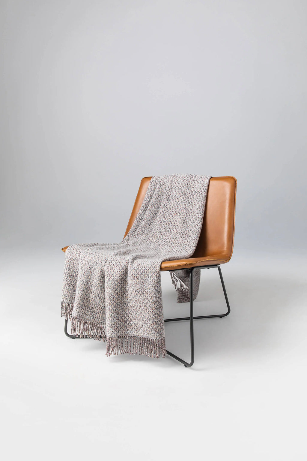 Johnstons of Elgin - Tweed Texture Natural Throw