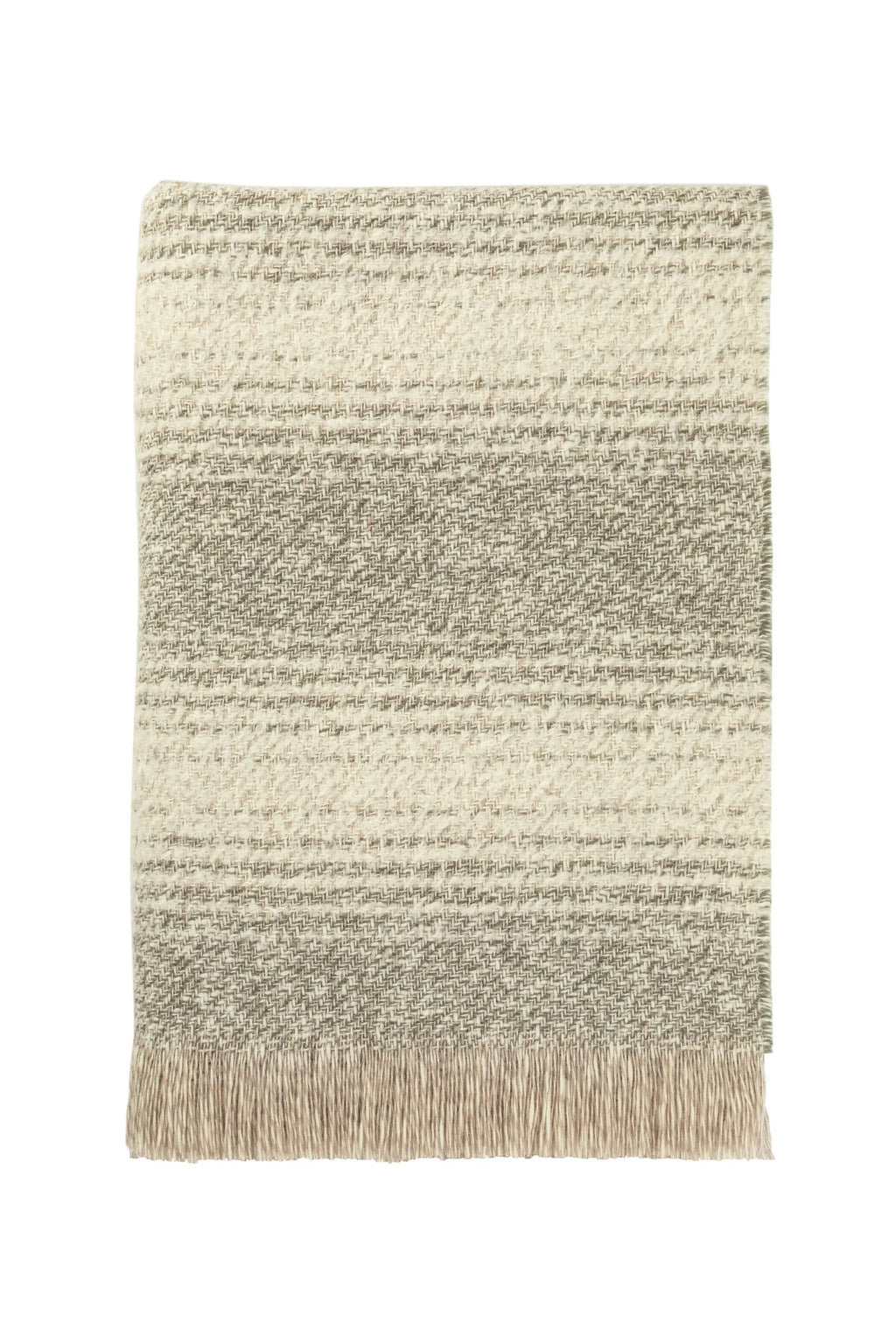 Johnstons of Elgin - Textural Ombré Green Throw