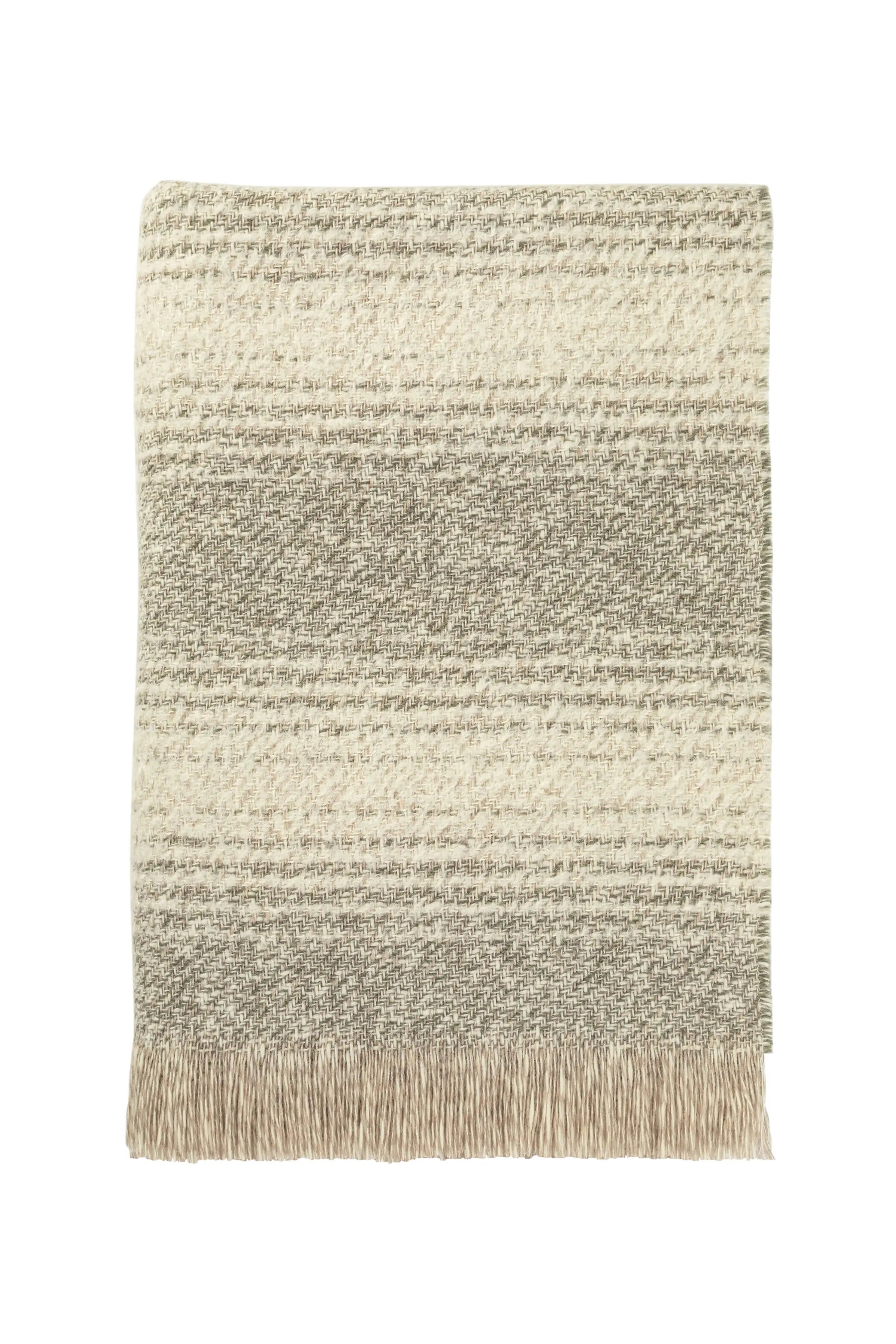 Johnstons of Elgin - Textural Ombré Green Throw