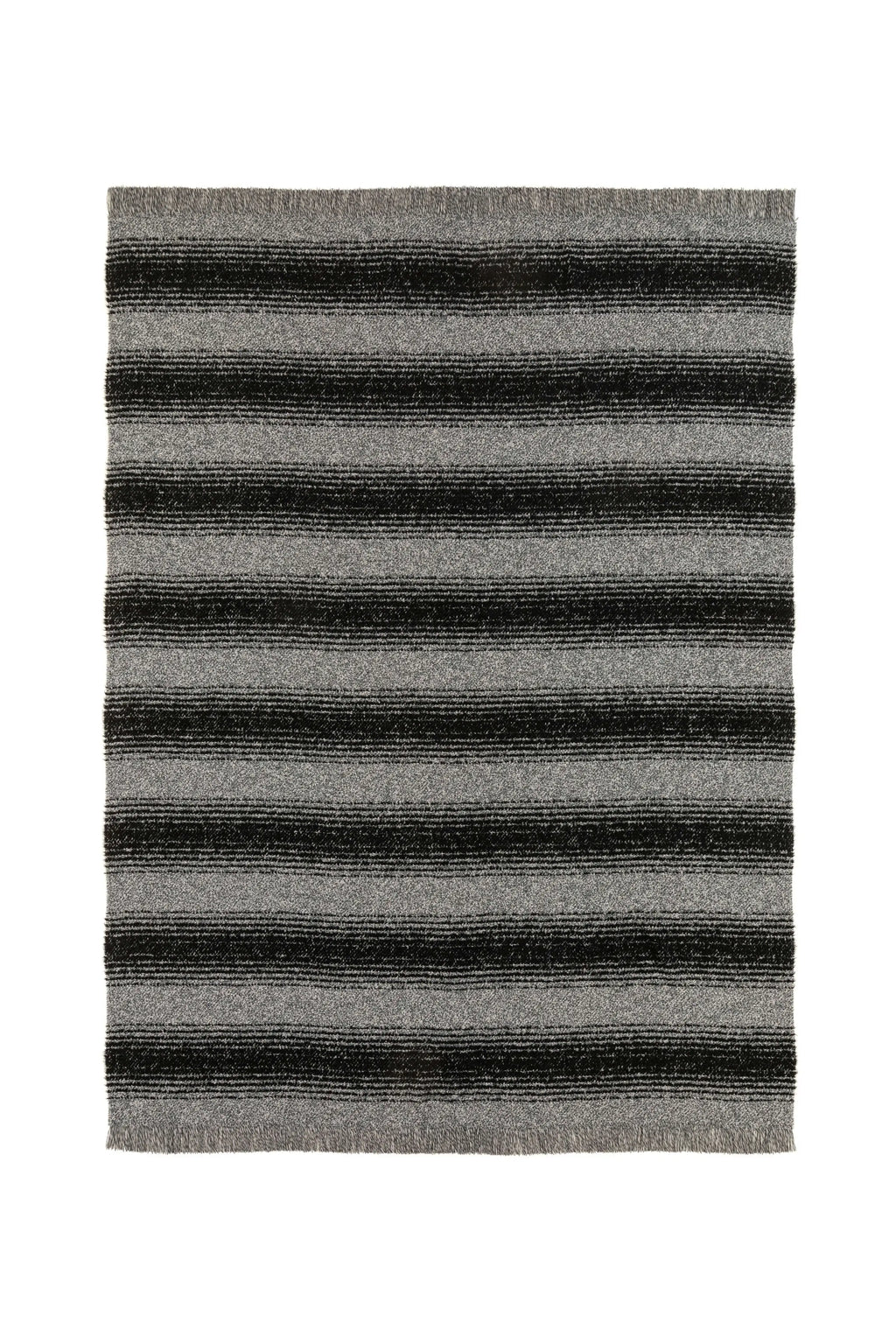 Johnstons of Elgin - Textural Ombré Dark Grey Throw