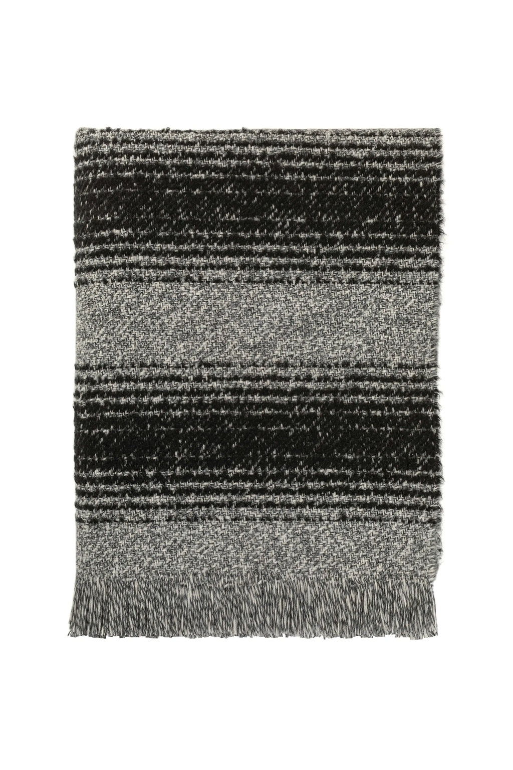 Johnstons of Elgin - Textural Ombré Dark Grey Throw