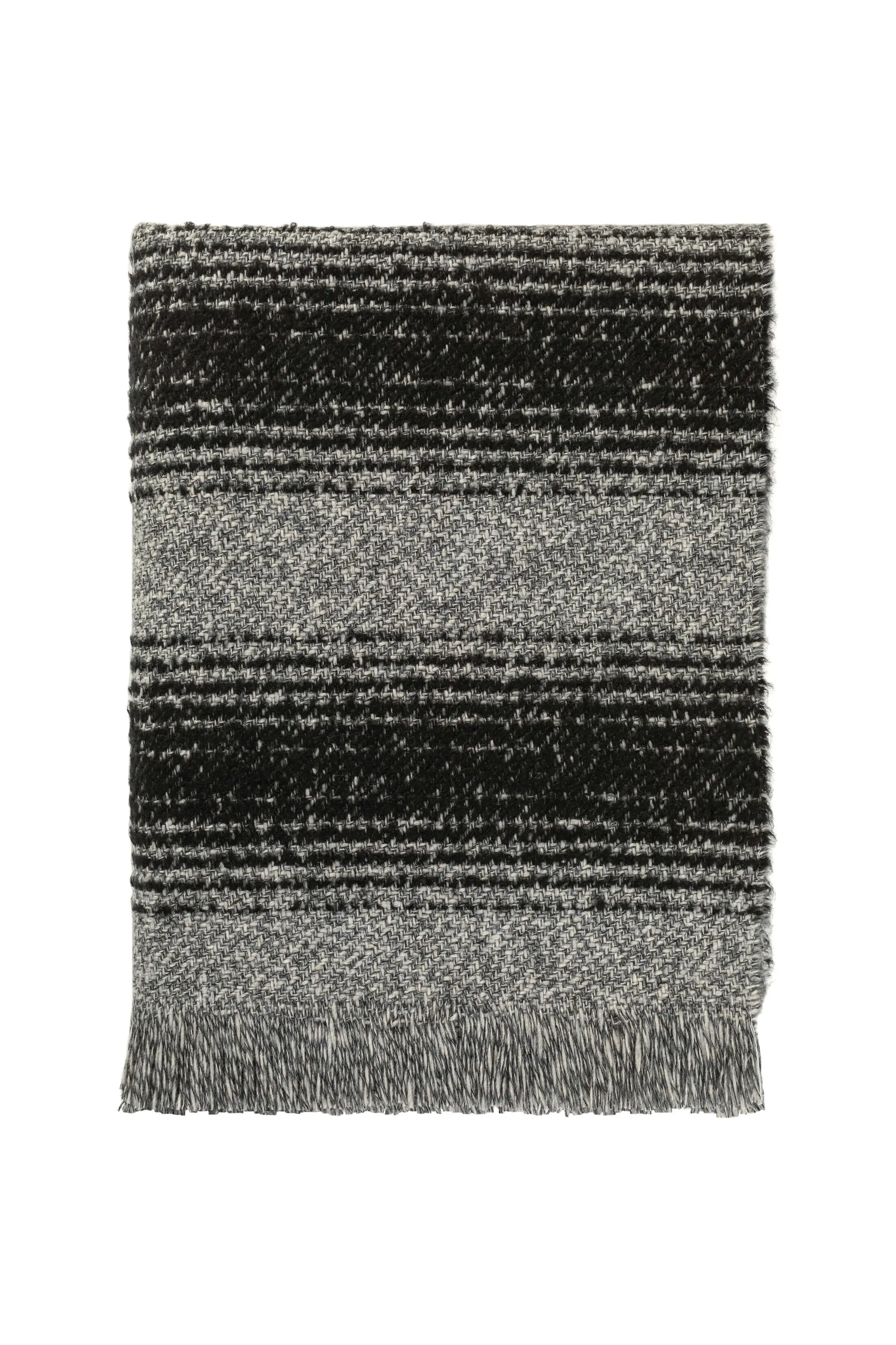 Johnstons of Elgin - Textural Ombré Dark Grey Throw