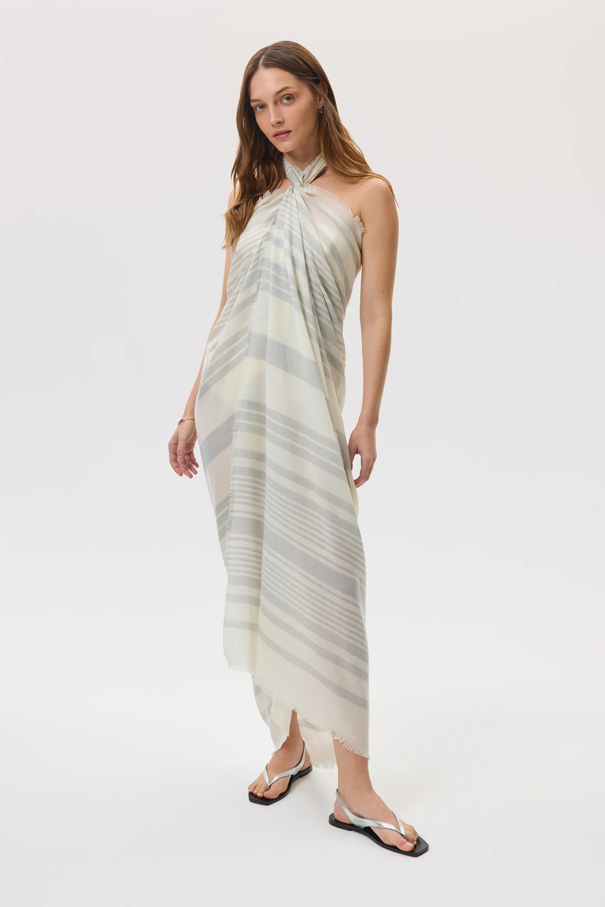 Johnstons of Elgin - Tissue Stripe Pareo