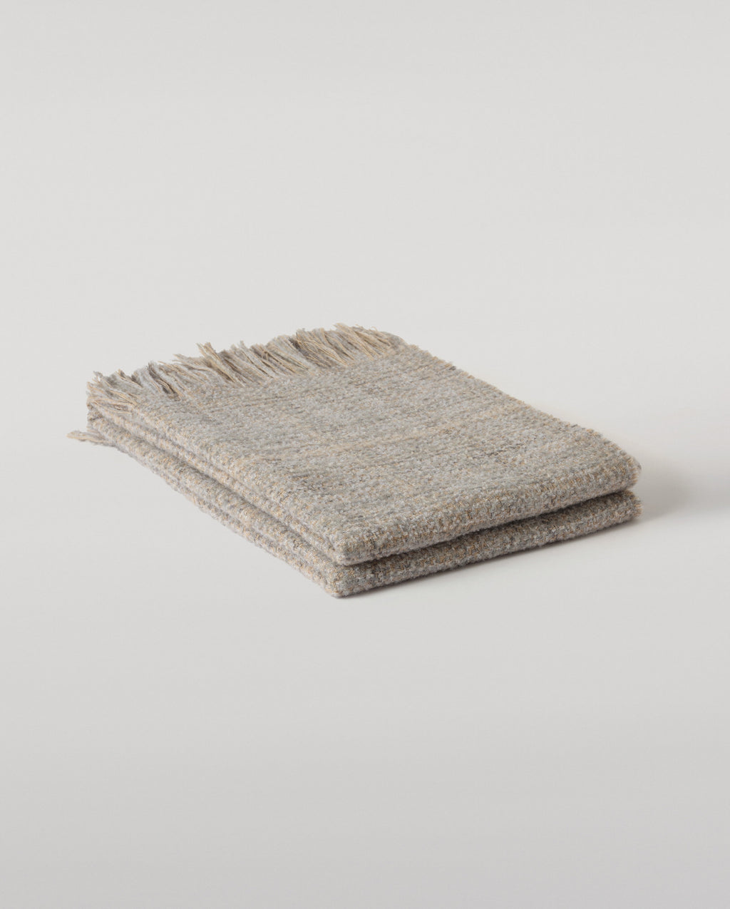 Johnstons of Elgin - Luxury Texture Grey & Natural Throw
