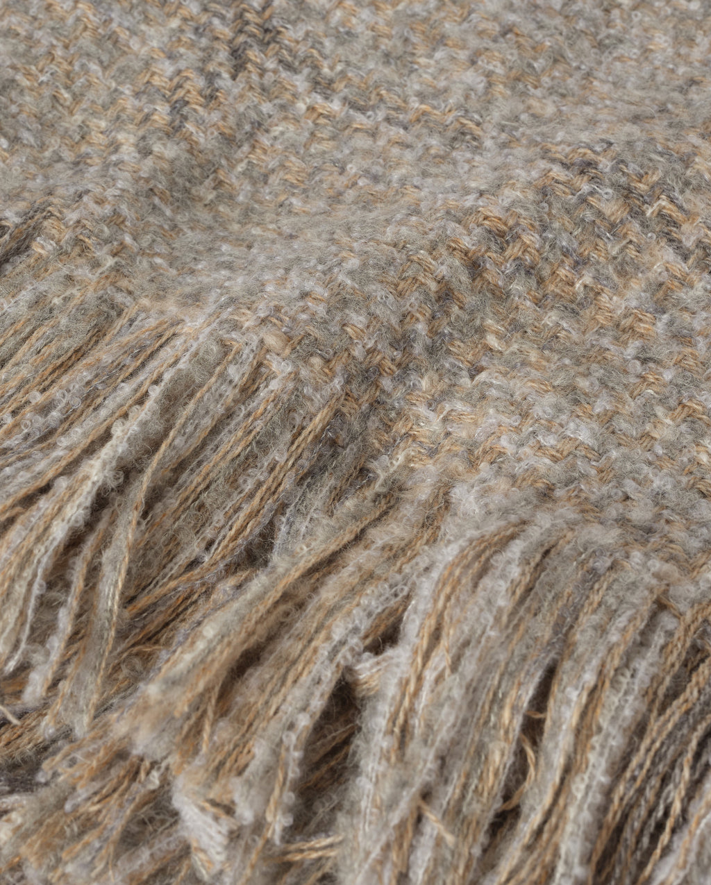 Johnstons of Elgin - Luxury Texture Grey & Natural Throw