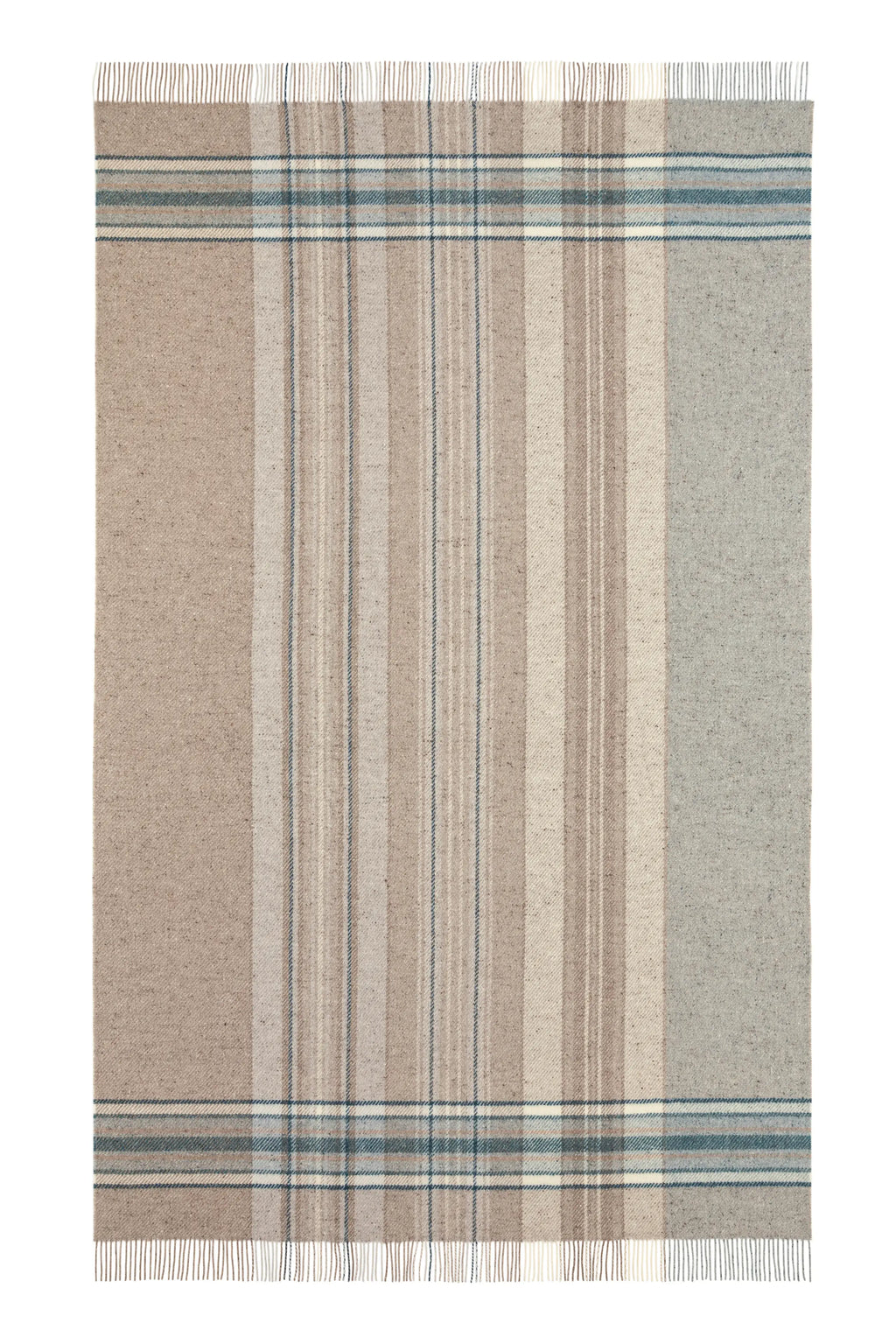 Johnstons of Elgin - Donegal Check Bed Blue Throw