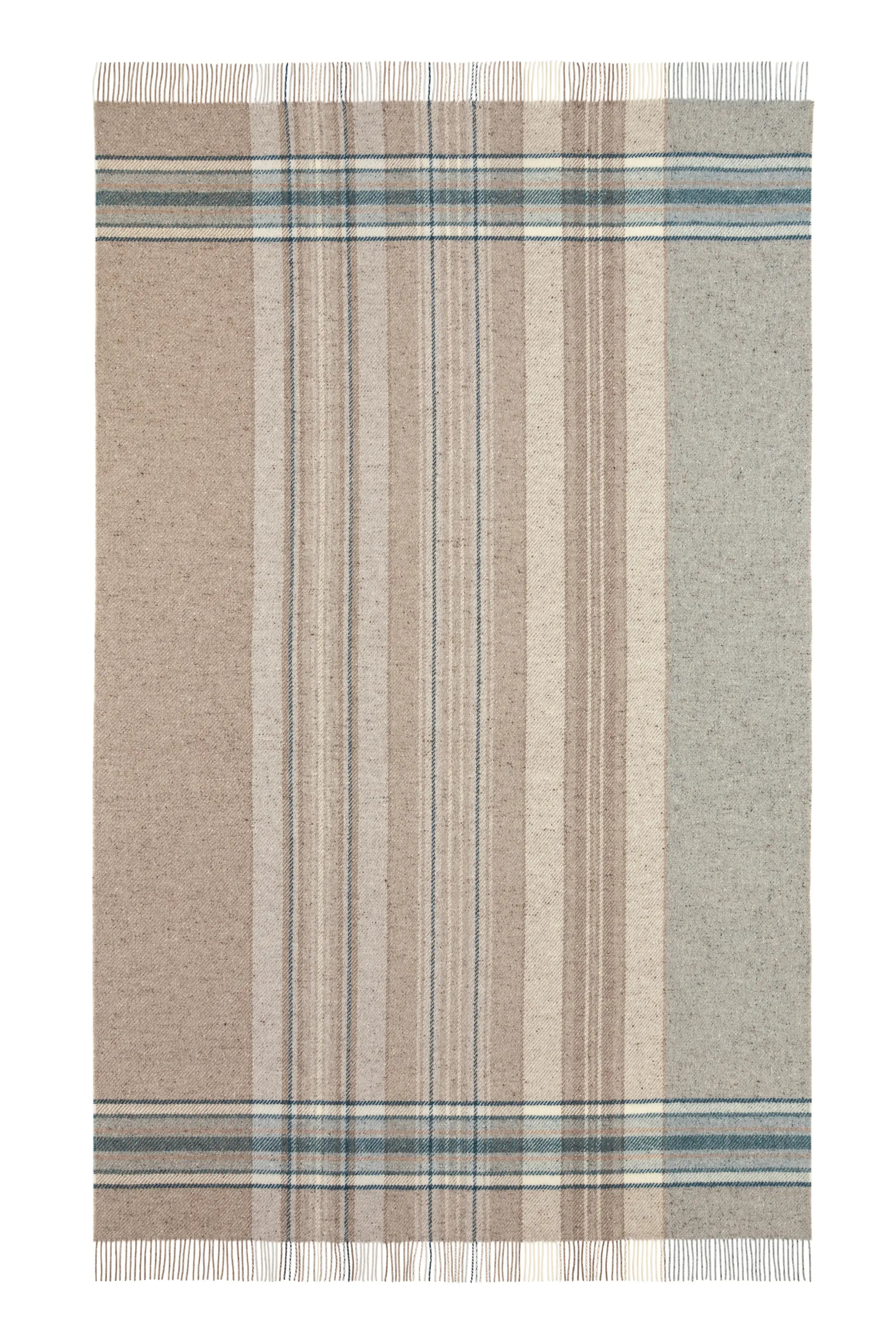 Johnstons of Elgin - Donegal Check Bed Blue Throw
