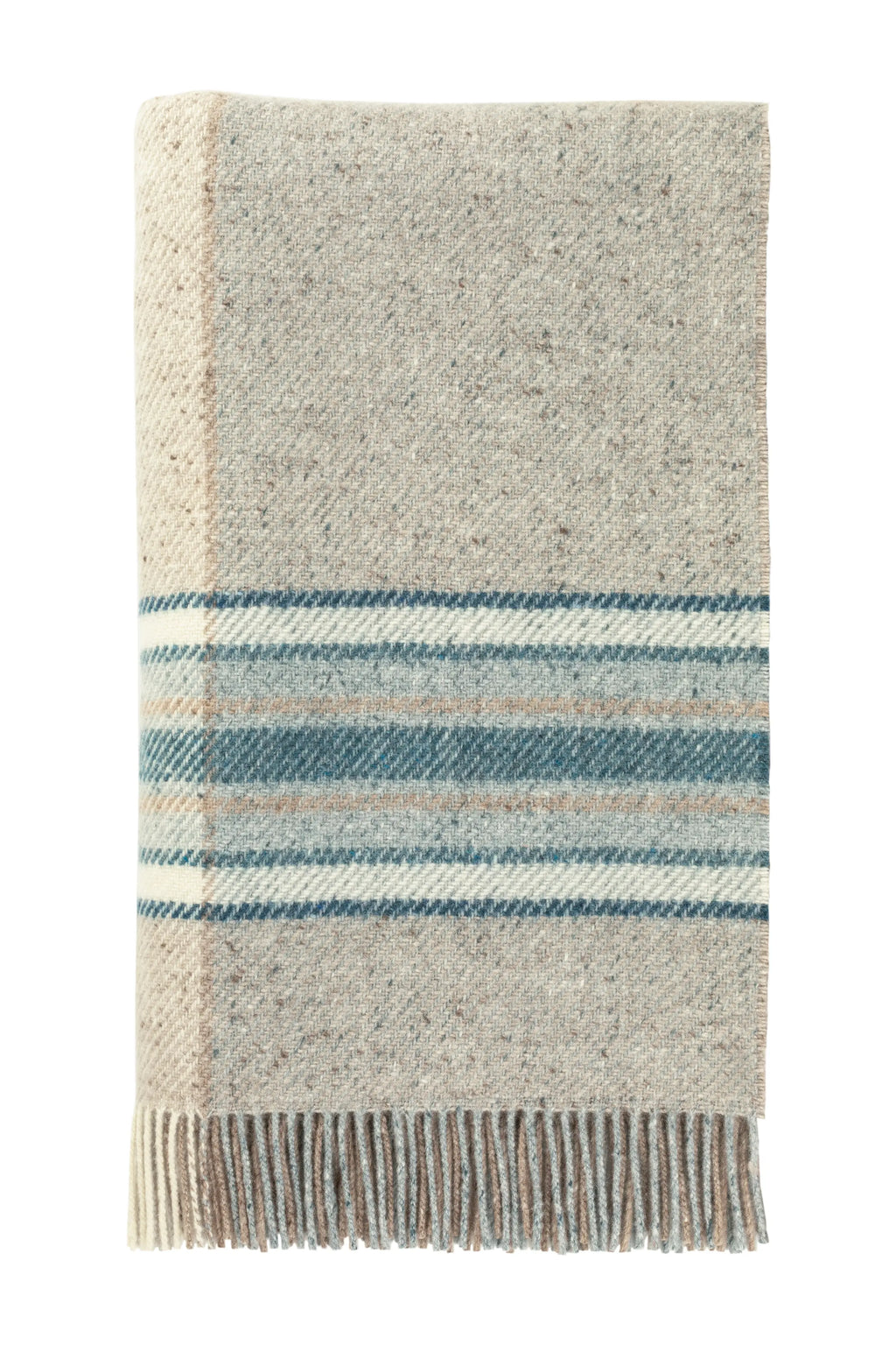 Johnstons of Elgin - Donegal Check Bed Blue Throw