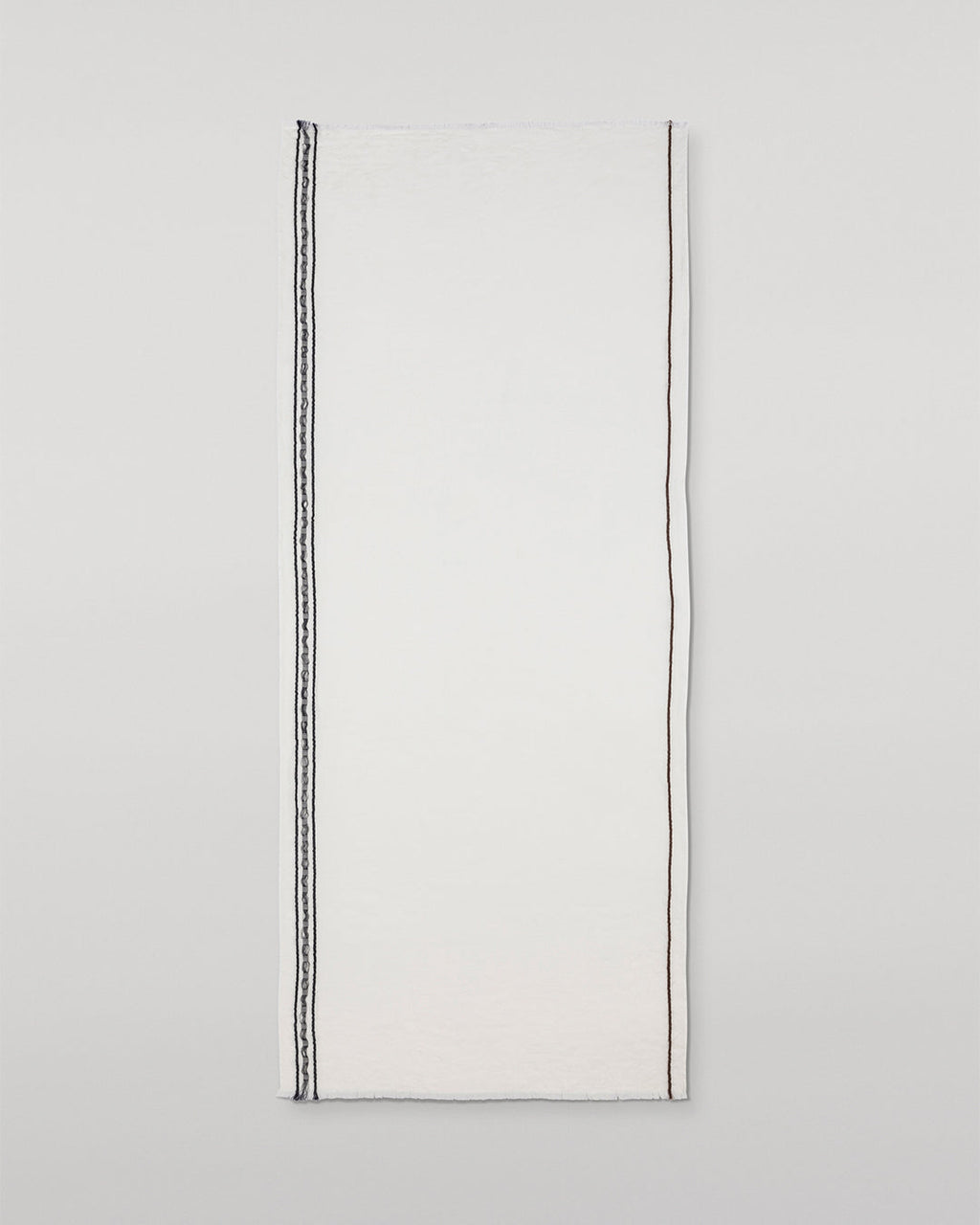 Johnstons of Elgin - Cyrus Float Edge White Scarf