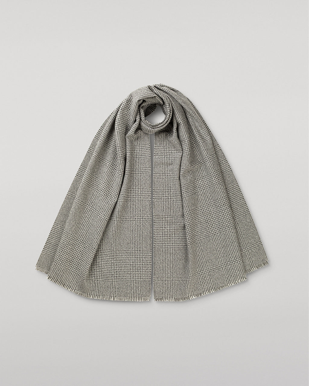 Johnstons of Elgin - Tweed Grey Wool Scarf