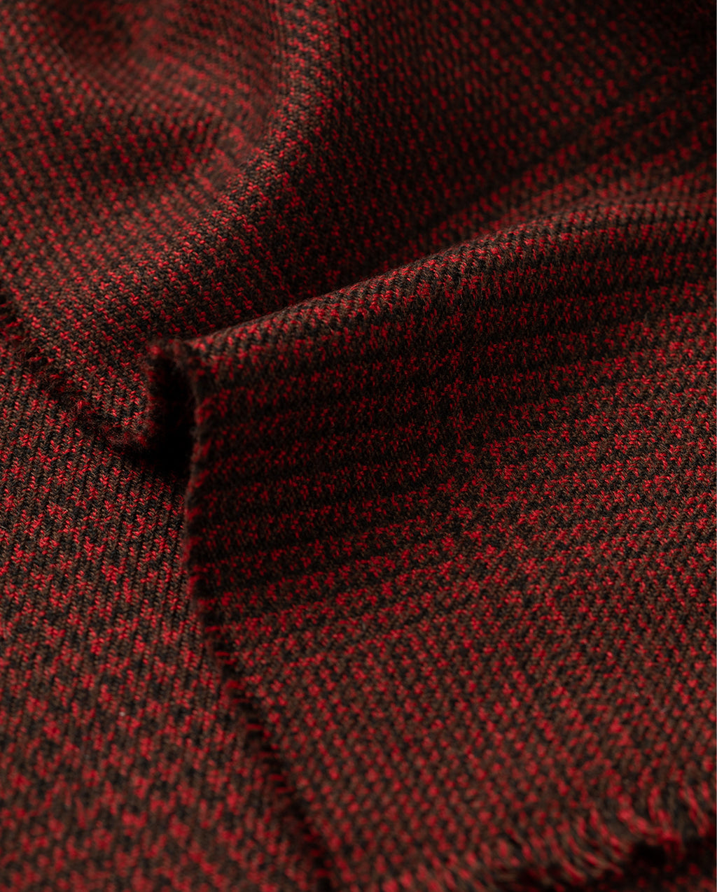 Johnstons of Elgin - Tweed Red Wool Scarf