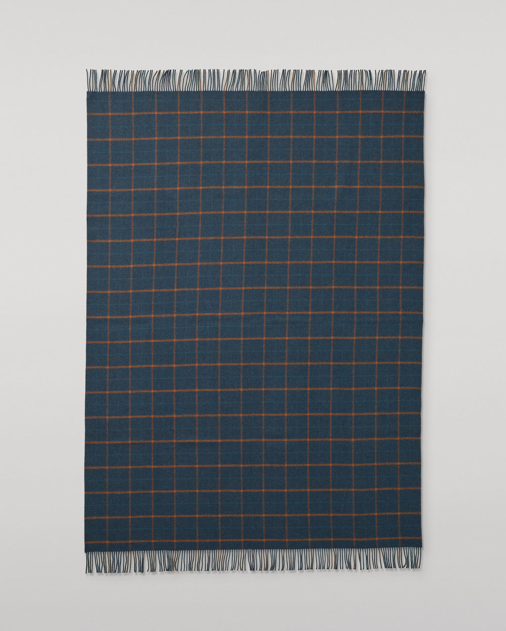 Johnstons of Elgin - Double Face Green Check Lambswool Throw