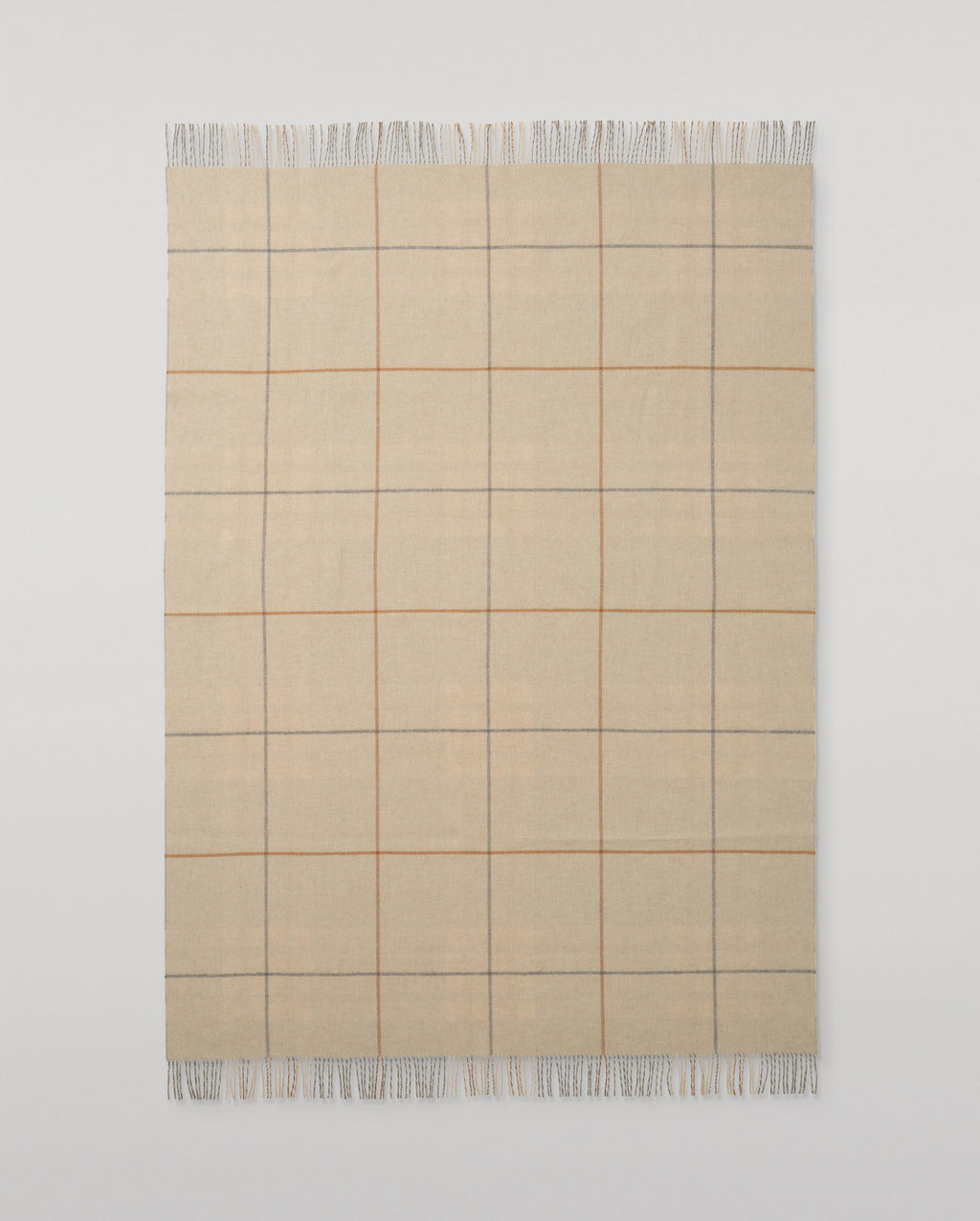 Johnstons of Elgin - Double Face Grey & Brown Lambswool Throw