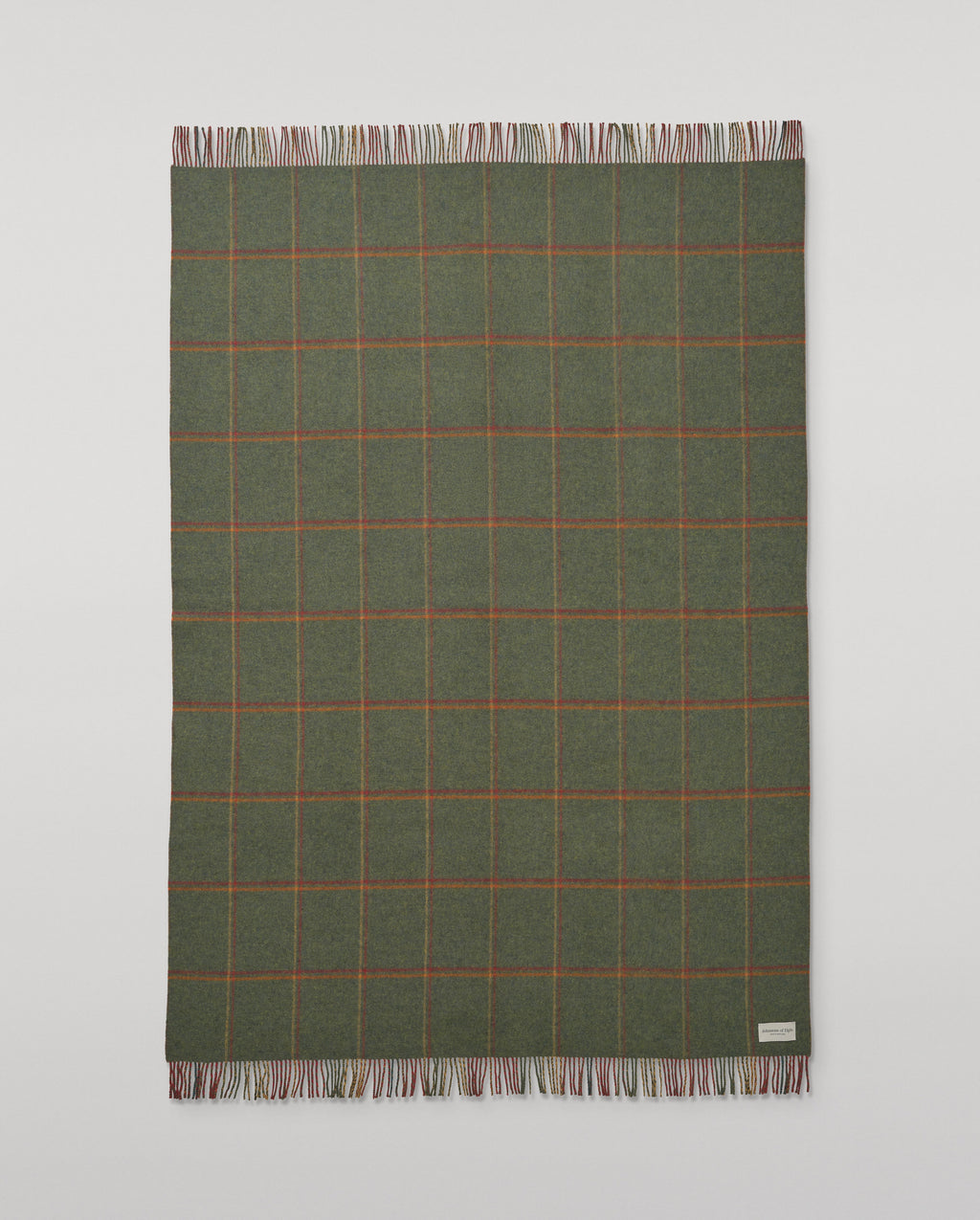 Johnstons of Elgin - Double Face Red & Green Lambswool Throw