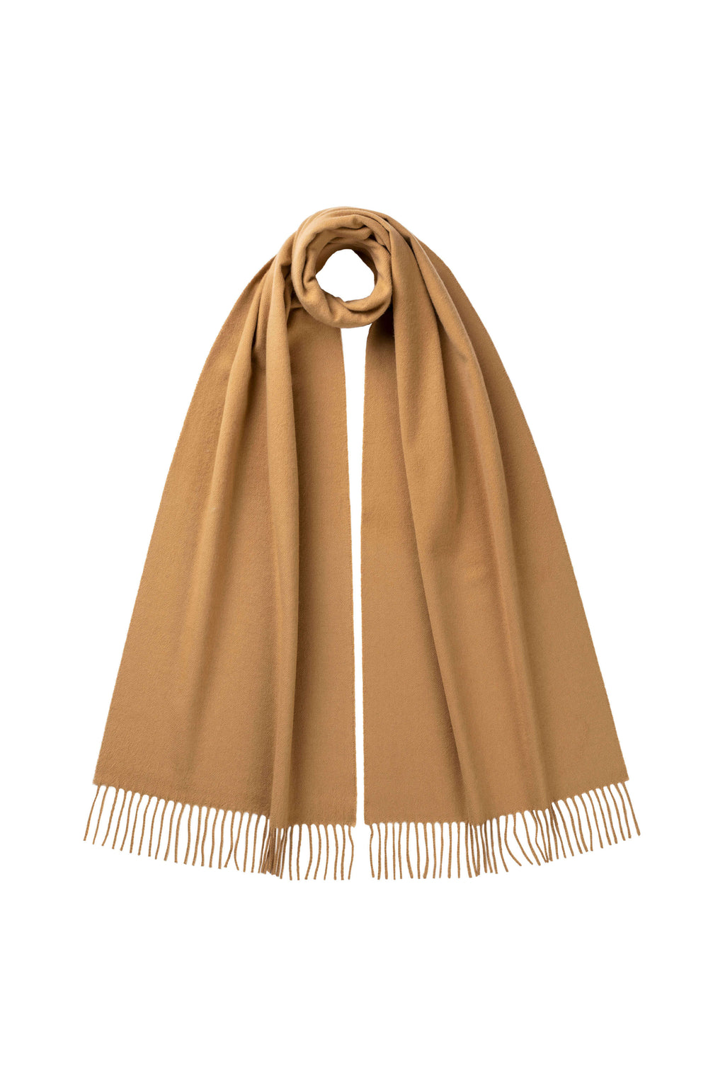 Johnstons of Elgin - Merino Wool Camel Scarf
